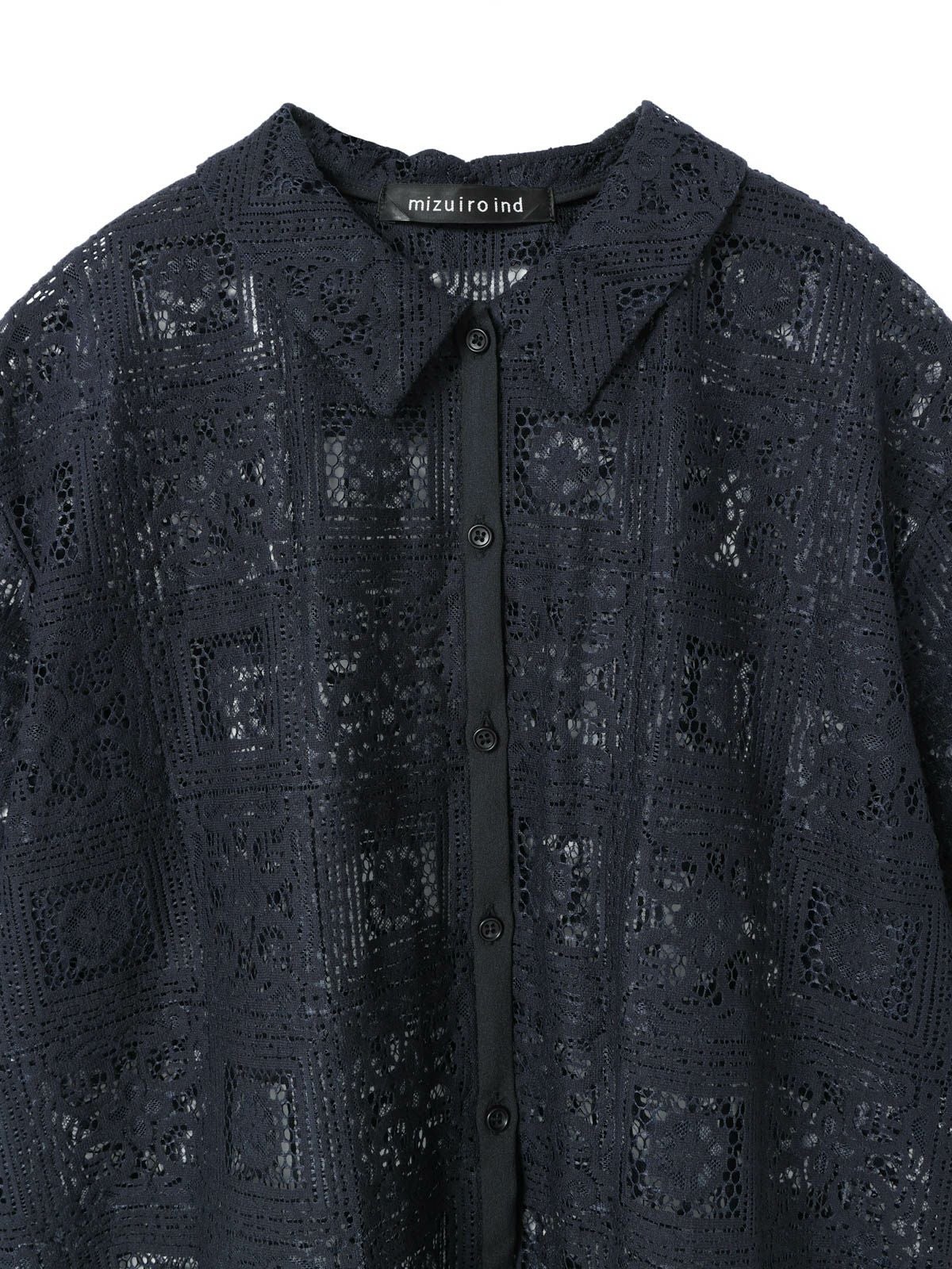 mizuiro ind タイルレースシャツ｜ MARcourt ONLINE STORE