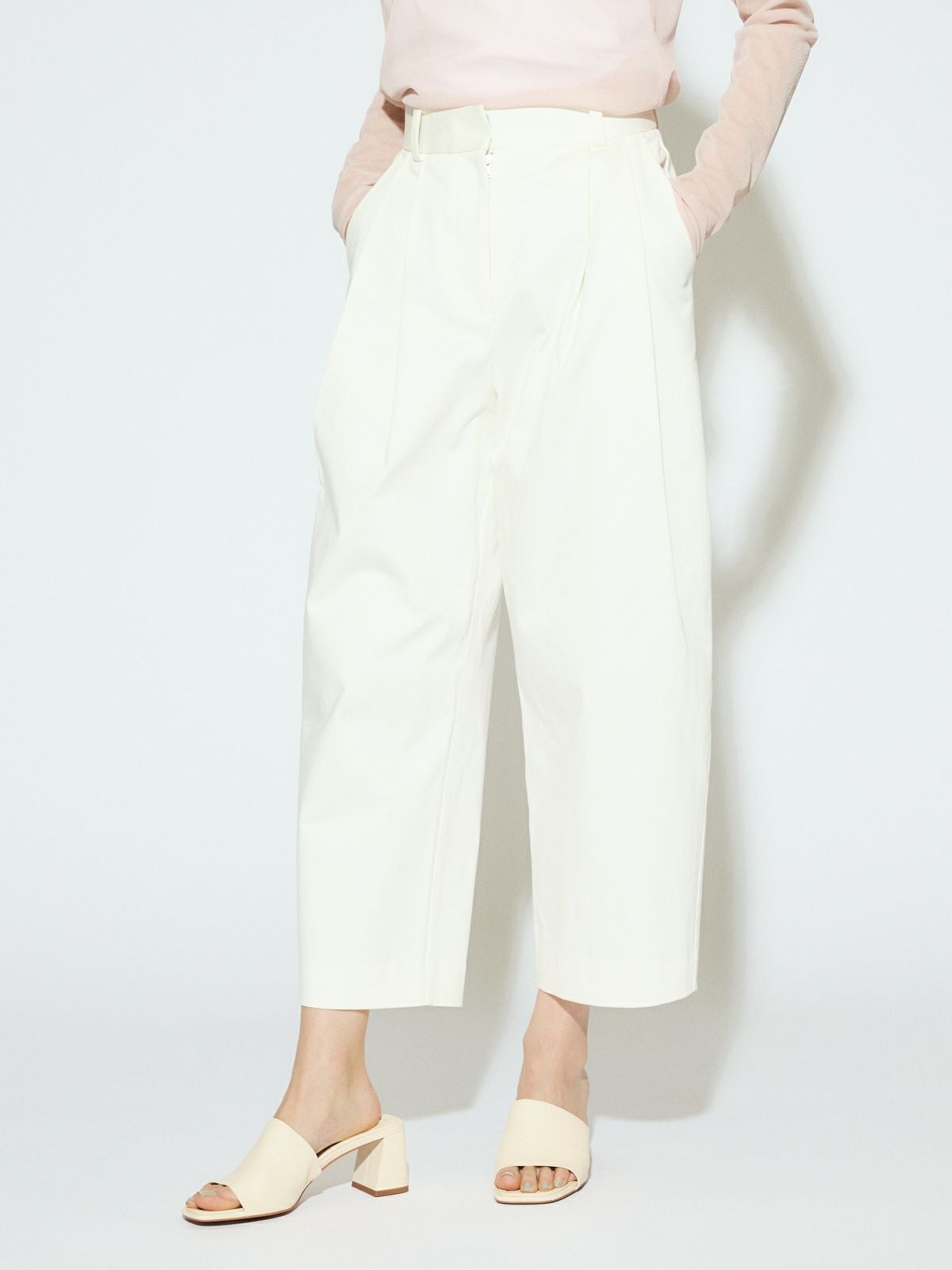MIDIUMISOLID for Ladies クロップドワイドパンツ[A]｜ MARcourt