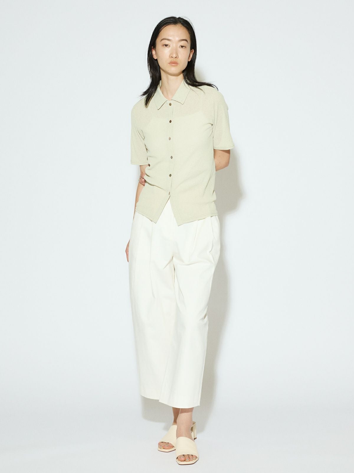 MIDIUMISOLID for Ladies クロップドワイドパンツ[A]｜ MARcourt