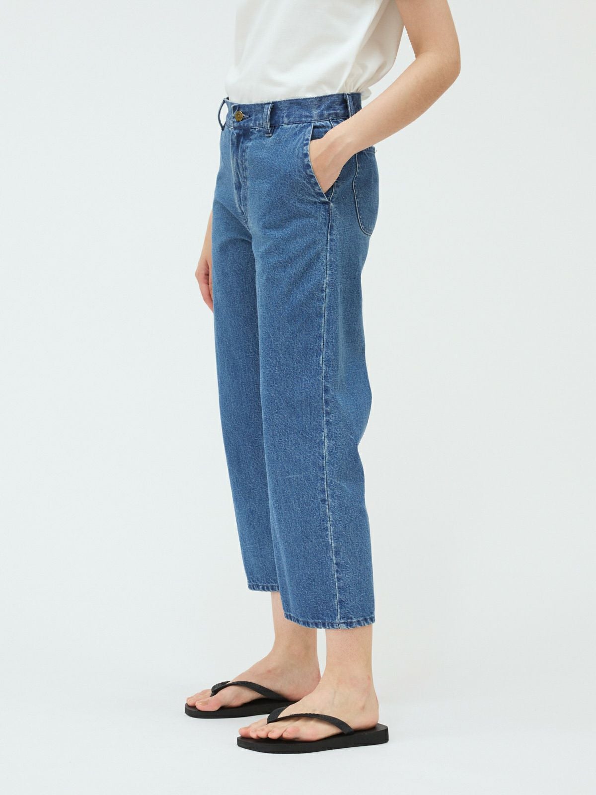 【mizuiro ind 】未使用ライトブルー ストレートデニム mizuiro ind ストレートデニムパンツ｜ MARcourt ONLINE STORE