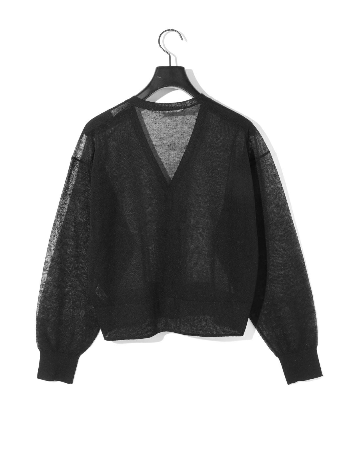 MIDIUMISOLID for Ladies シアーVネックショートカーディガン[A MIDIUMISOLID for Ladies シアーVネックショートカーディガン[A