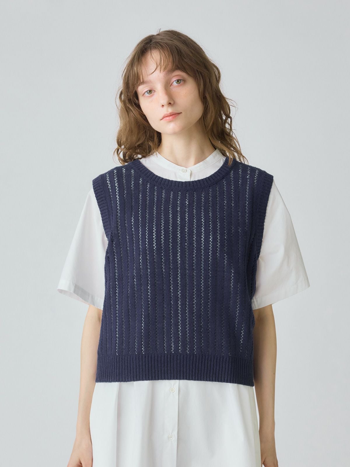 MidiUmi 柄編み2WAYベスト｜ MARcourt ONLINE STORE - マーコート