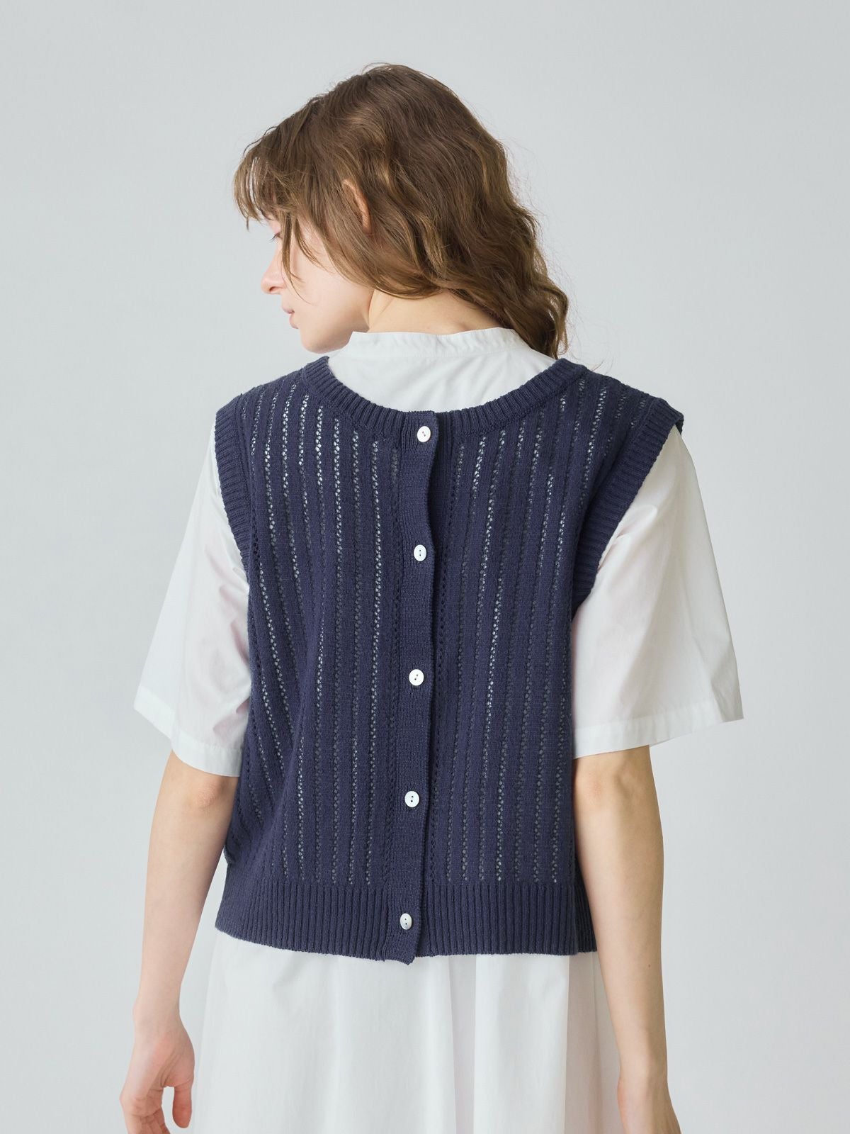 MidiUmi 柄編み2WAYベスト｜ MARcourt ONLINE STORE - マーコート