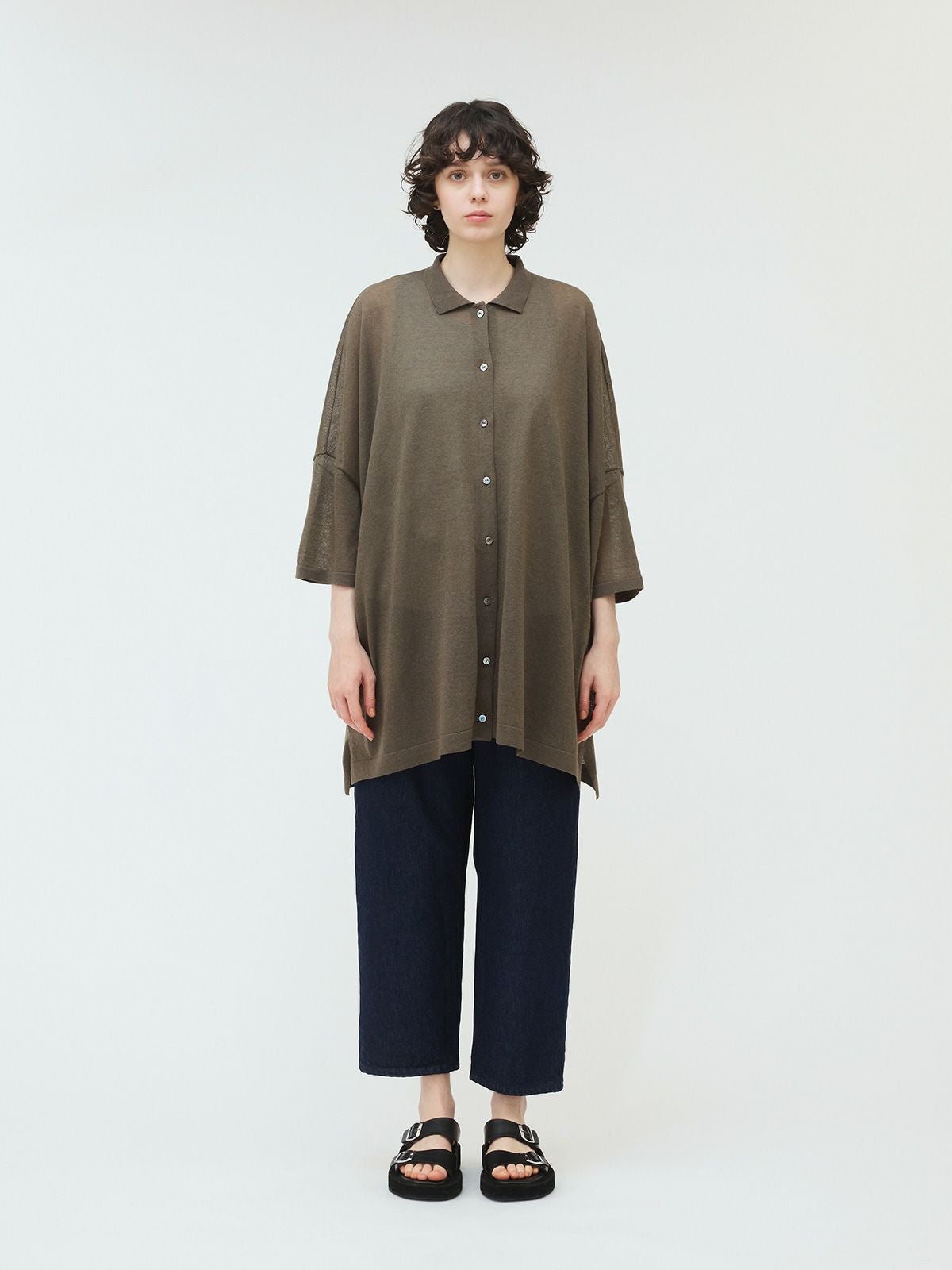 mizuiro ind ワイドニットシャツ｜ MARcourt ONLINE STORE