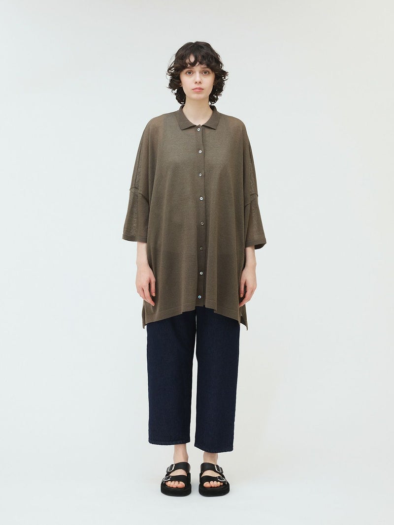 mizuiro ind ワイドニットシャツ