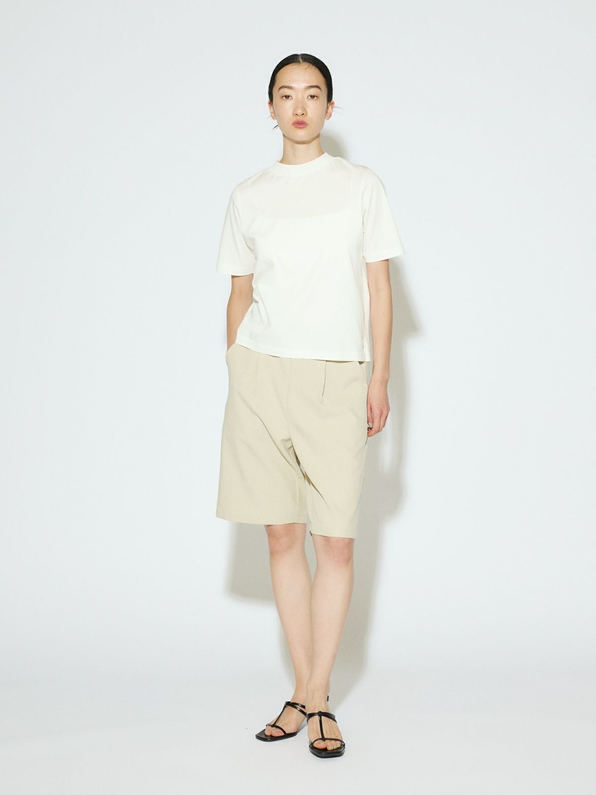 MIDIUMISOLID for Ladies イージーハーフスラックス｜ MARcourt ONLINE