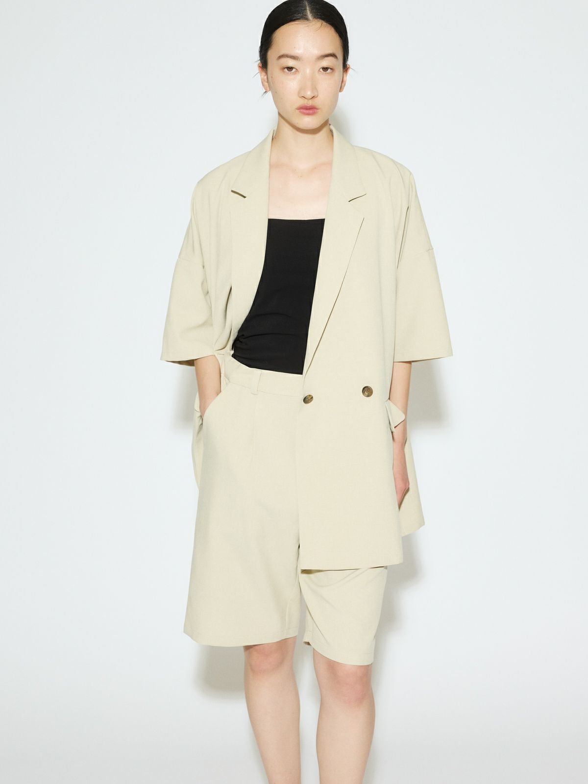 MIDIUMISOLID for Ladies イージーハーフスラックス｜ MARcourt ONLINE