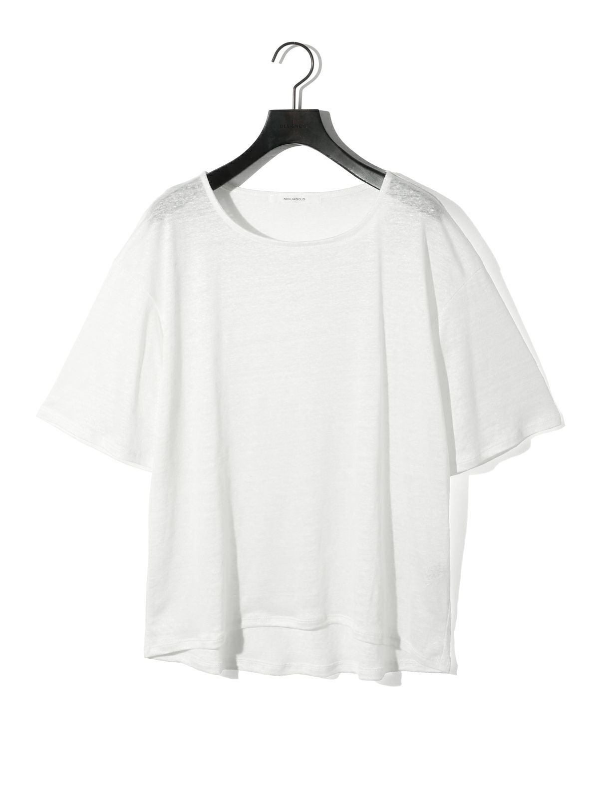 MIDIUMISOLID for Ladies ハーフスリーブリネンワイドプルオーバー[A