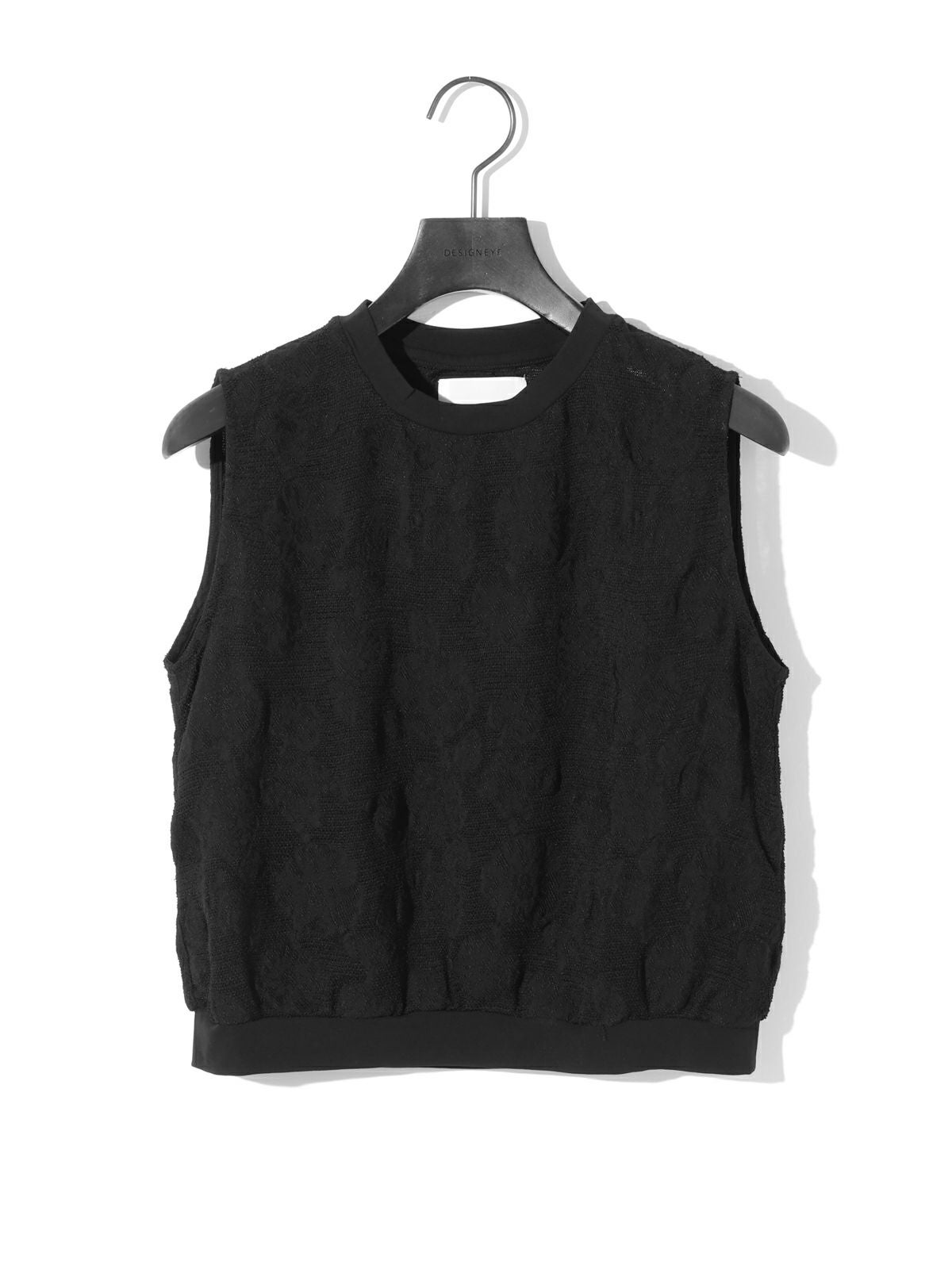 MIDIUMISOLID for Ladies ノースリーブカットジャガードレーストップス
