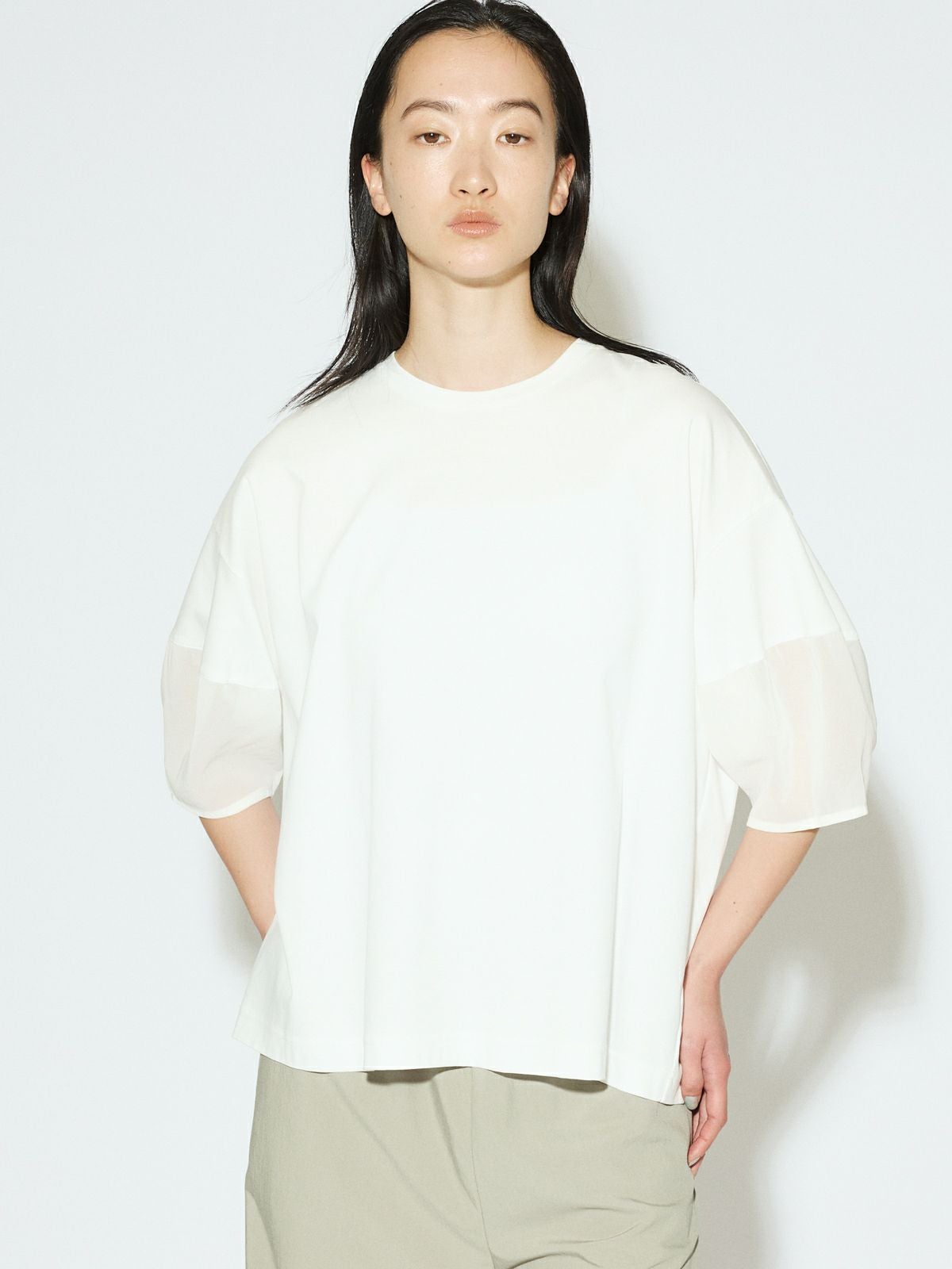 ミイ MIDIUMISOLID for Ladies シアースリーブコンシャスT[A]｜ MARcourt