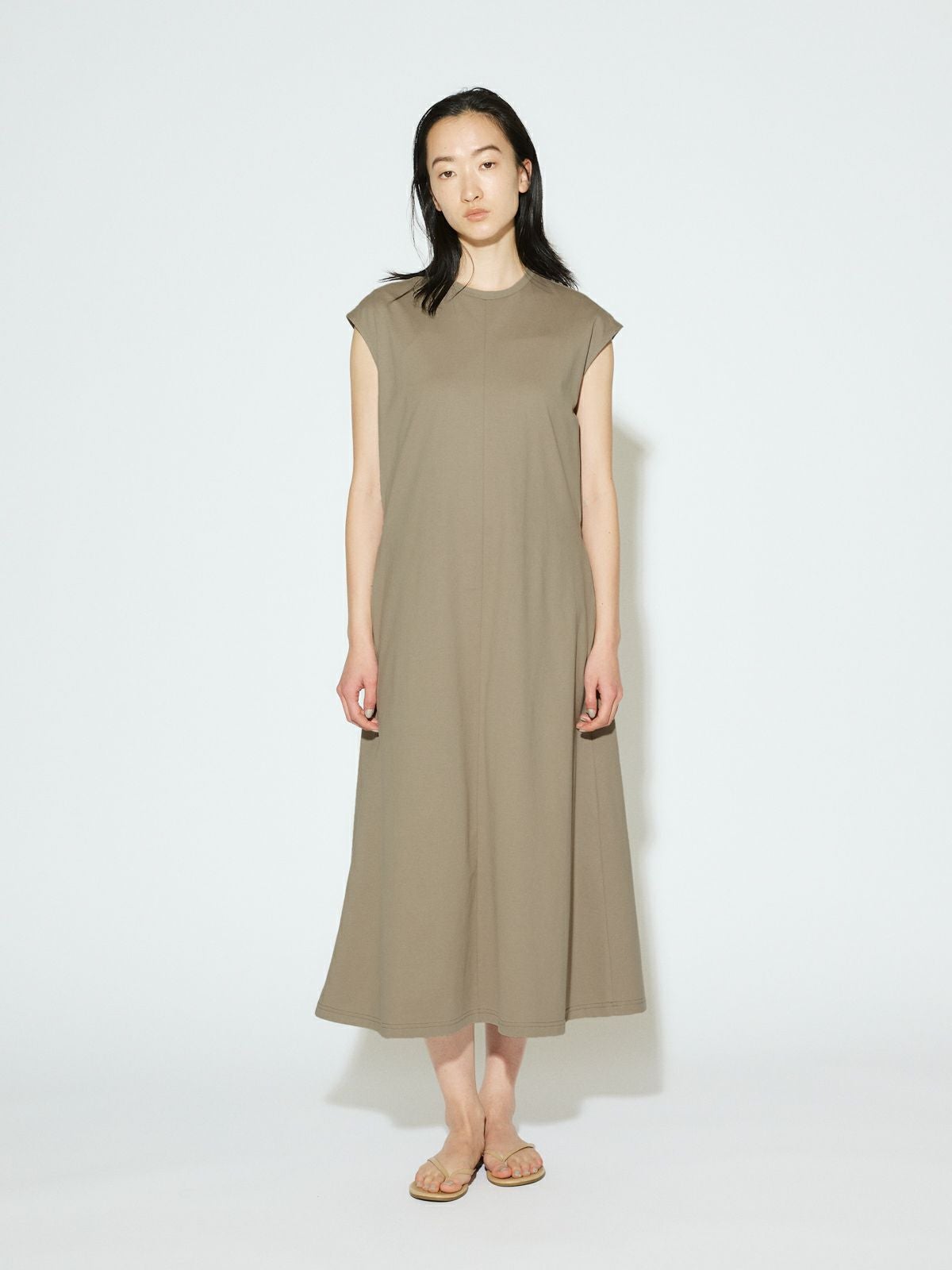 MIDIUMISOLID for Ladies サイドタックフレアワンピース[A]｜ MARcourt