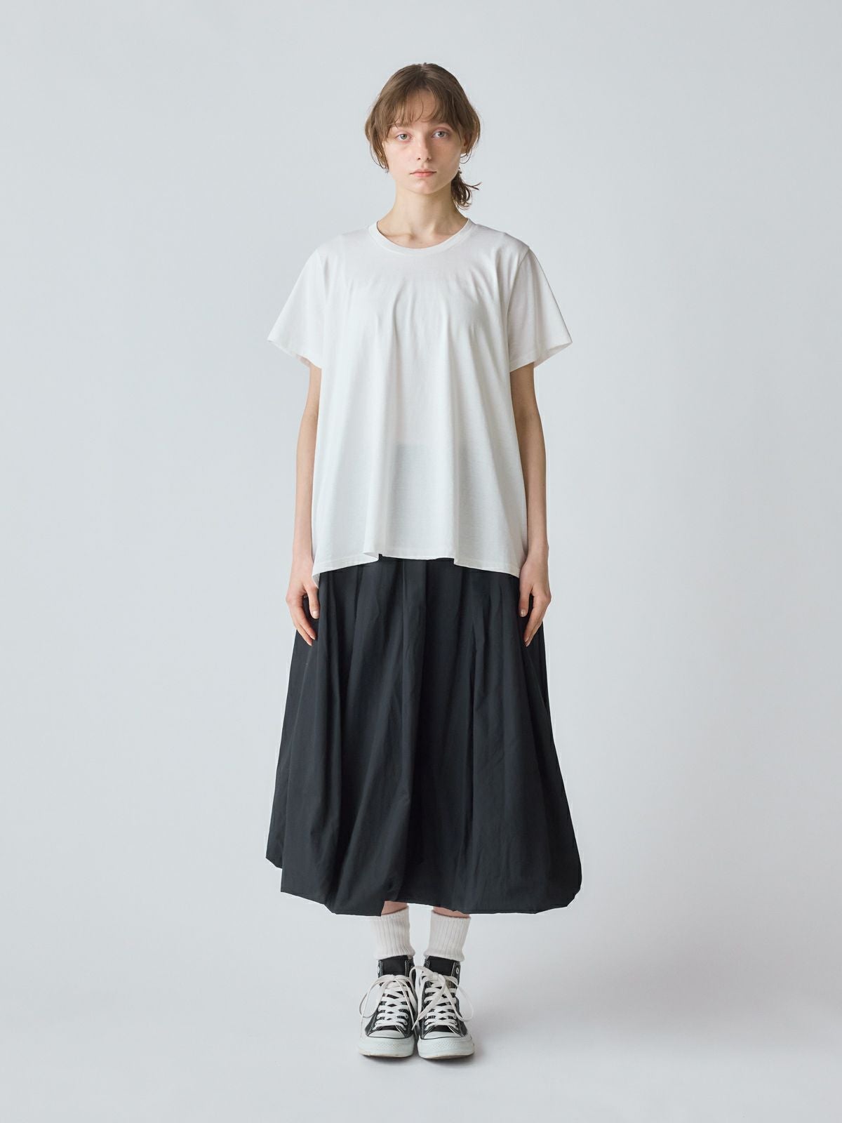 コットンリネンバルーンスカート