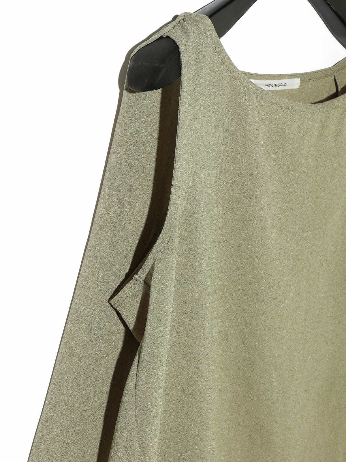 MIDIUMISOLID for Ladies ノースリーブタックワイドプルオーバー[A