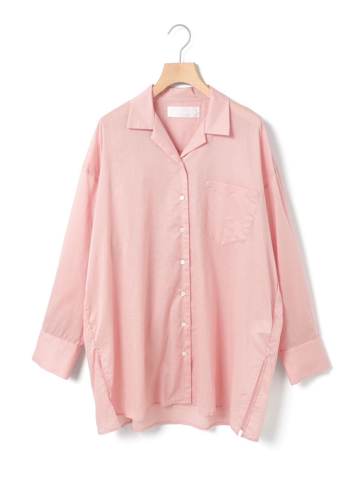 rrrrrrrrr merci リトルシアーカラーシャツ　ピンク　M MARMARMAR シアーオープンカラーシャツ｜ MARcourt ONLINE STORE