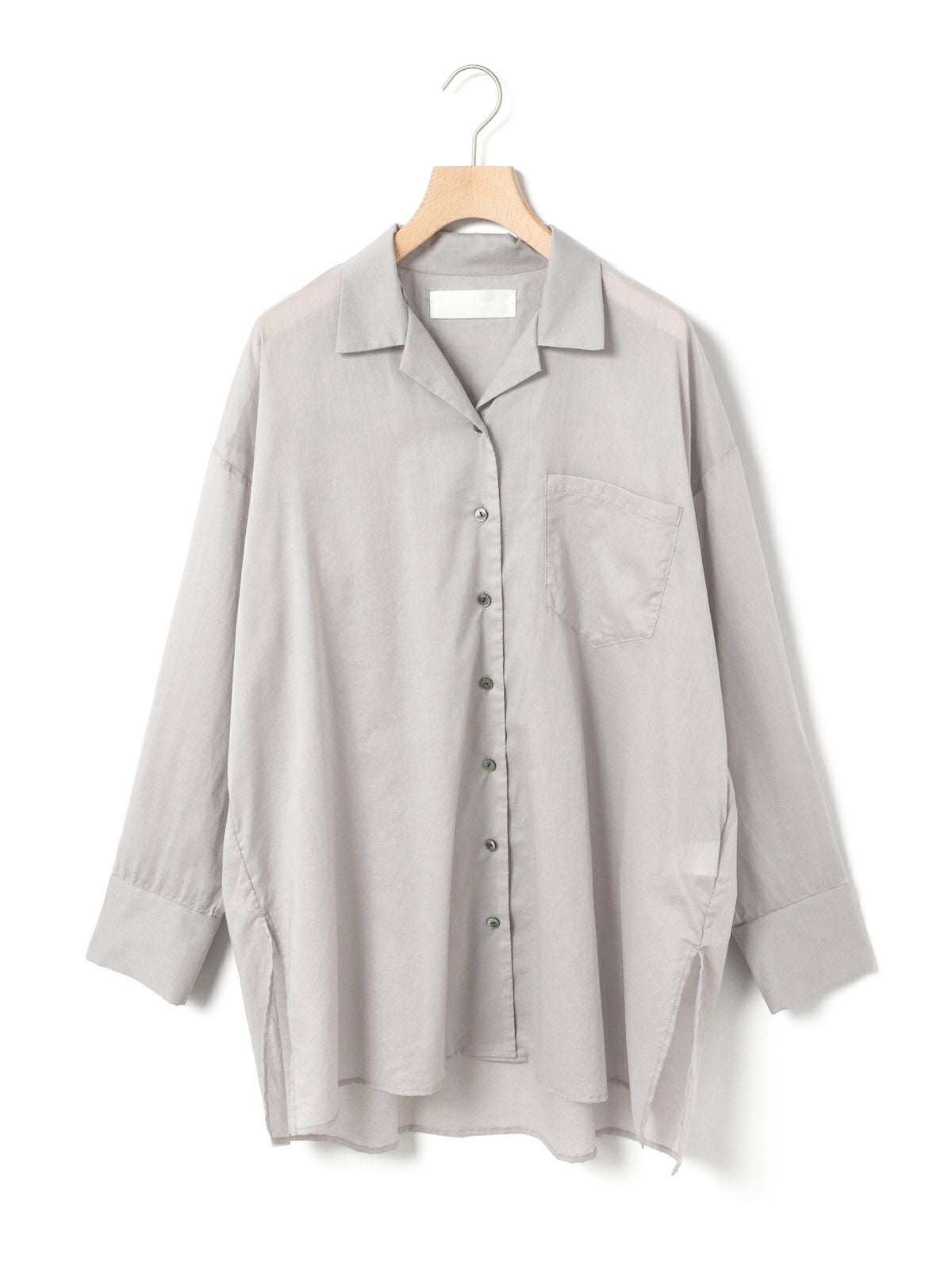 MARMARMAR ワイド コットン 長袖シャツ グレー レディース マーマーマー【中古】6-0115M∞ MARMARMAR シアーワイドシャツ｜ MARcourt ONLINE STORE - マーコート