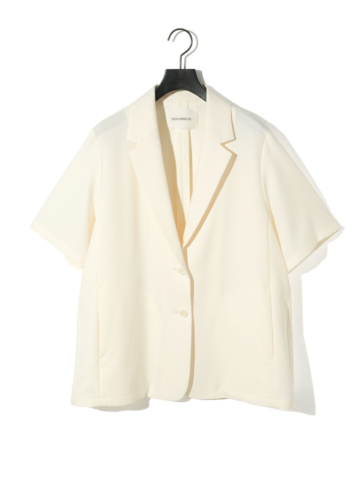 MIDIUMISOLID for Ladies ハーフスリーブテーラードジャケット