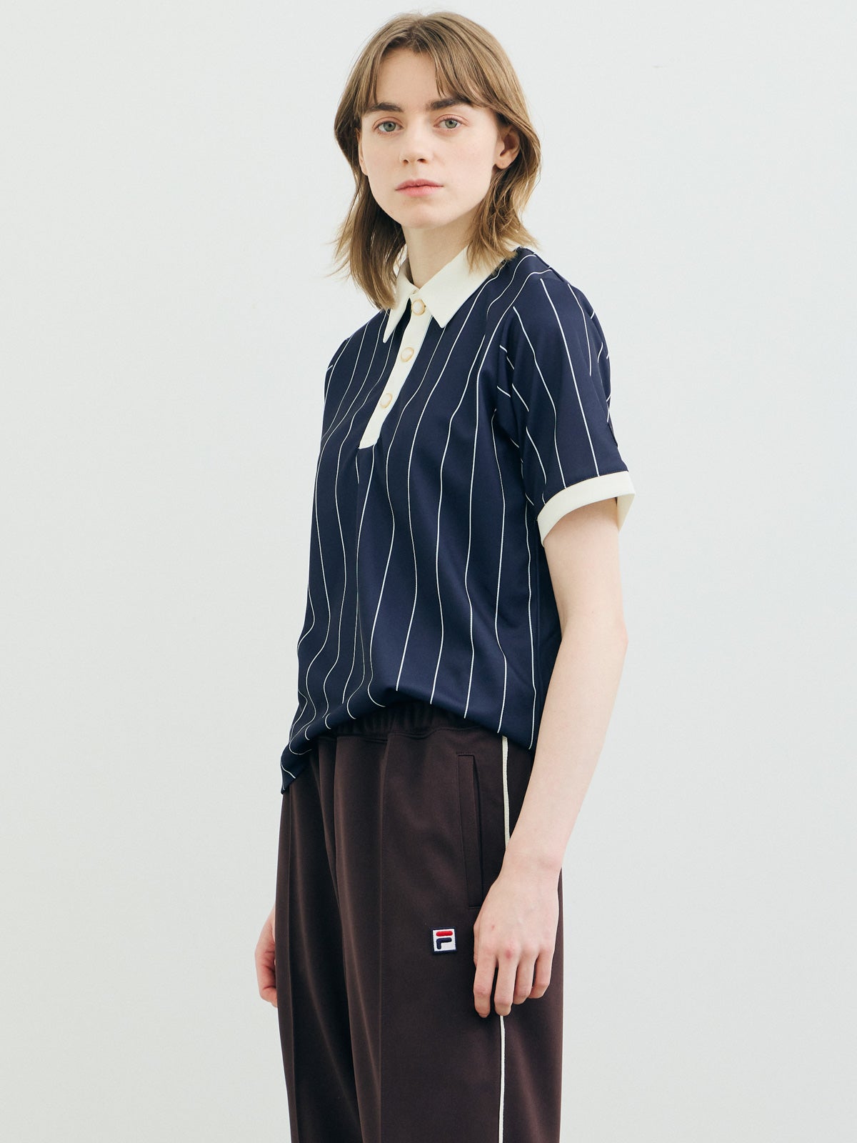 FR】MARMARMAR FILA ストライプポロ｜ MARcourt ONLINE STORE