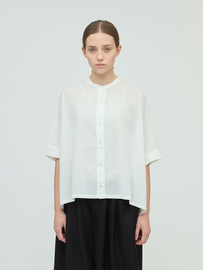 mizuiro ind リネンスタンドカラーワイドシャツ｜ MARcourt ONLINE 