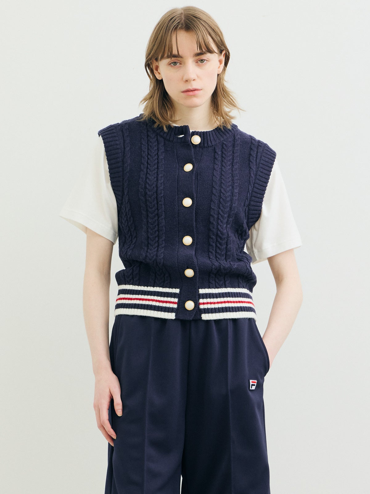FR】MARMARMAR FILAニットベスト｜ MARcourt ONLINE STORE