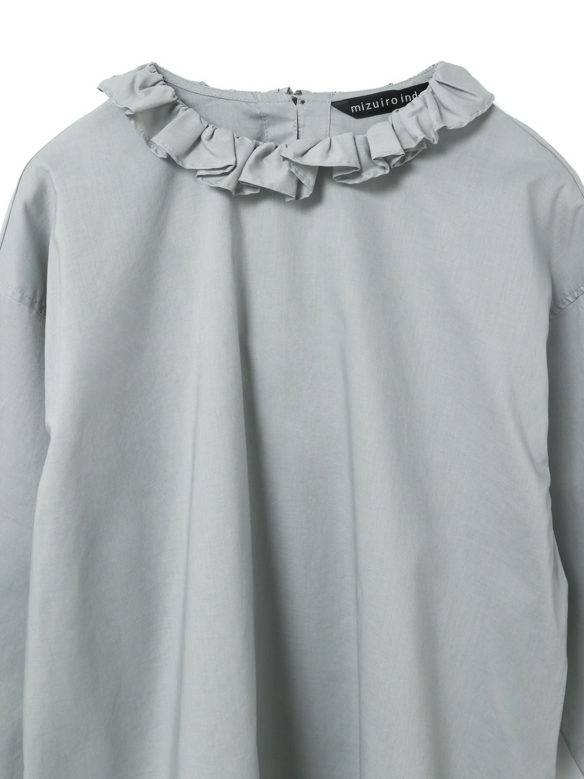 mizuiro ind フリルカラープルオーバーシャツ｜ MARcourt ONLINE STORE