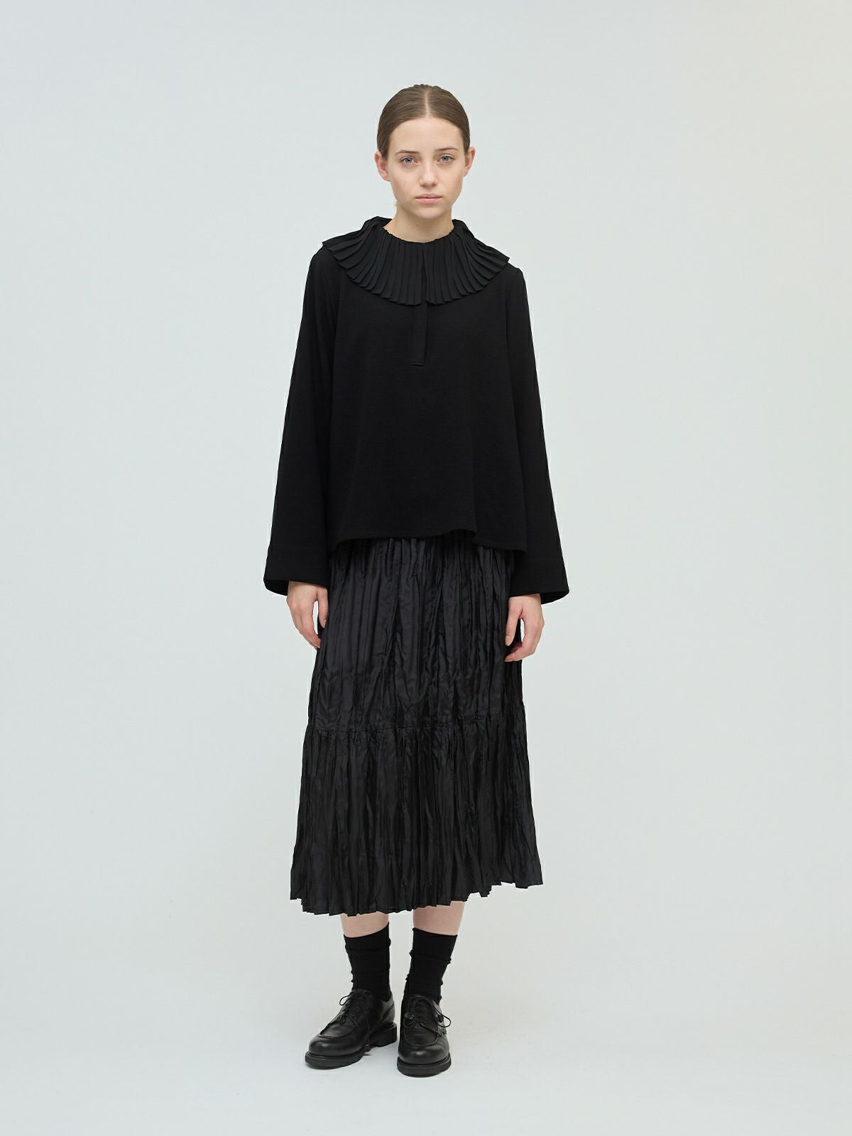 mizuiro ind サテンワッシャープリーツスカート｜ MARcourt ONLINE