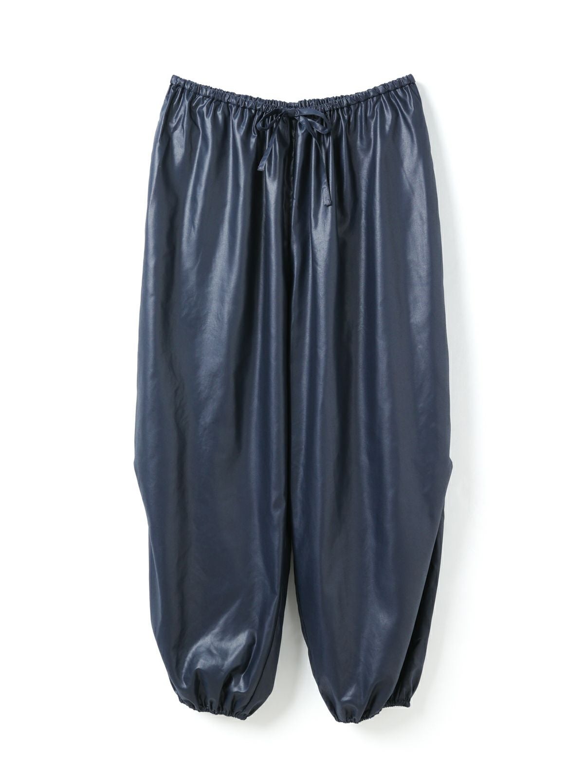mizuiro ind グロッシードローストリングヘムイージーパンツ