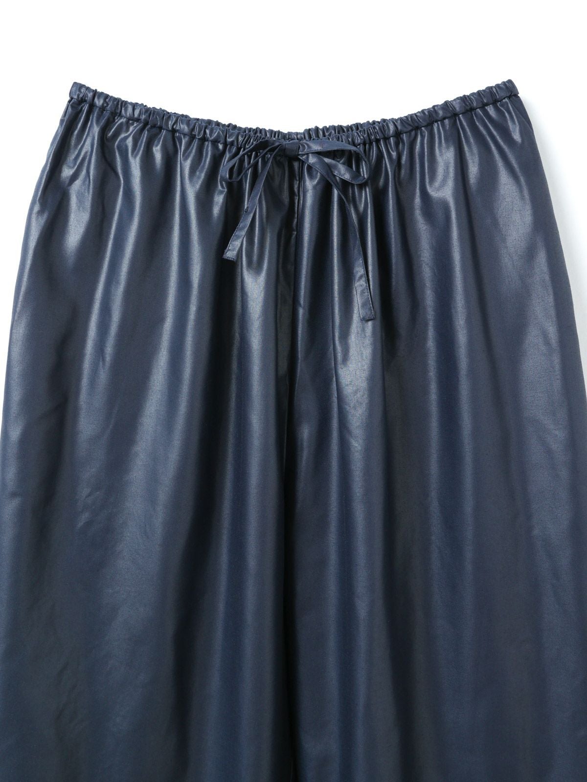 mizuiro ind グロッシードローストリングヘムイージーパンツ