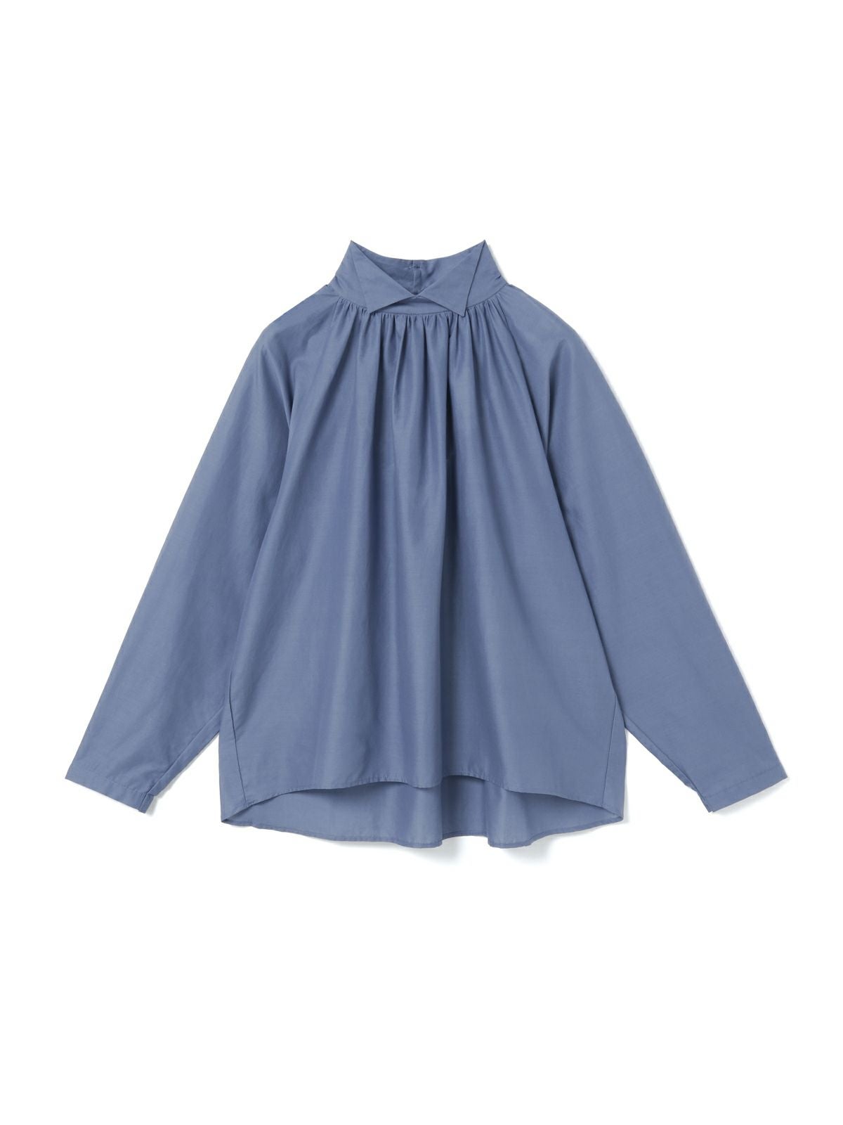 3/9(月)正午販売終了】mizuiro ind スタンドシャツカラーギャザー