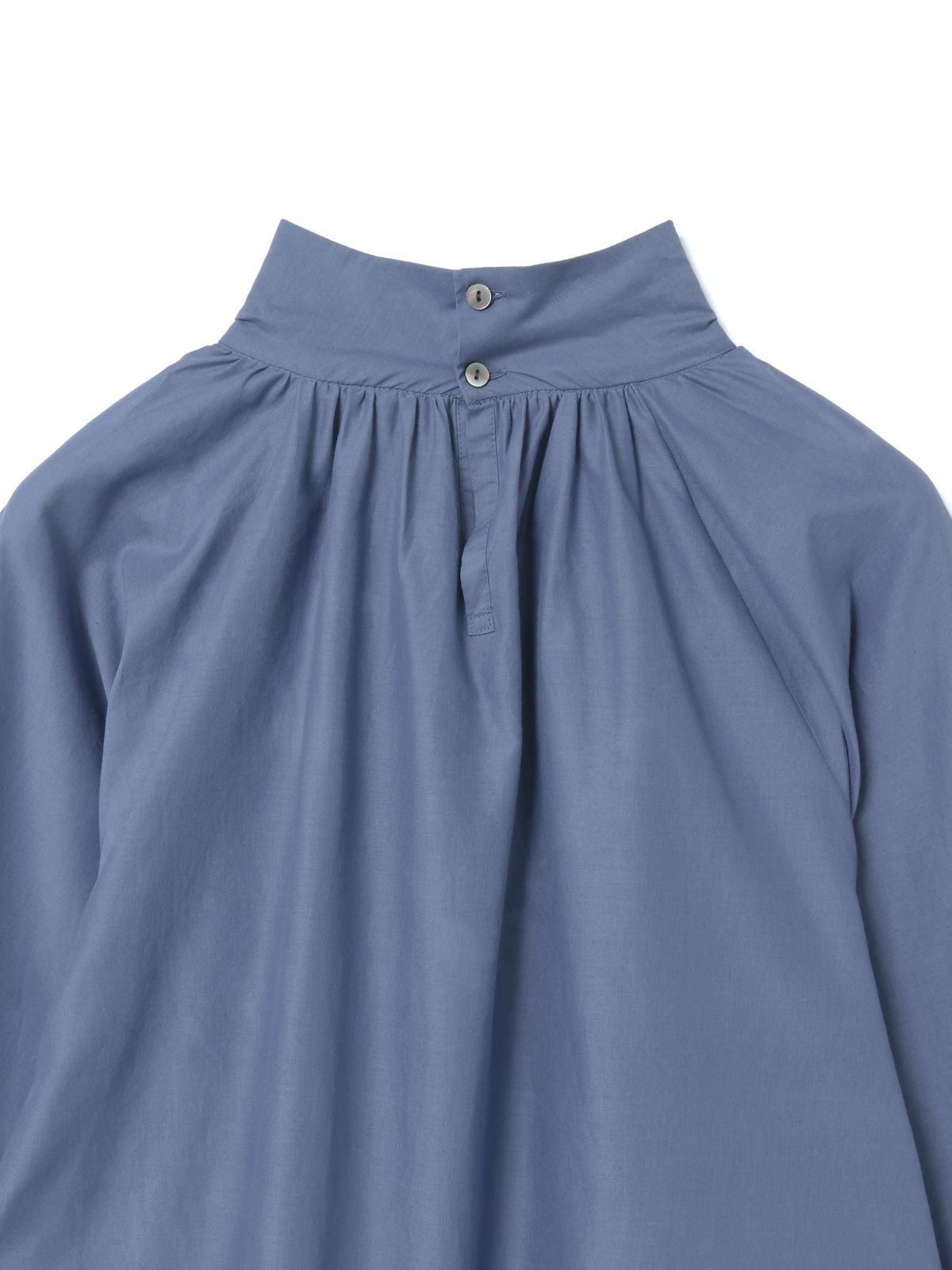 3/9(月)正午販売終了】mizuiro ind スタンドシャツカラーギャザー