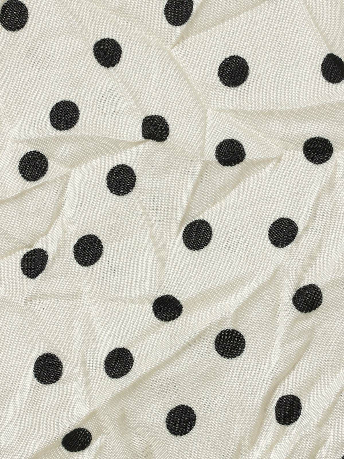 mizuiro ind ドットプリントキャッチワッシャーシャツ｜ MARcourt