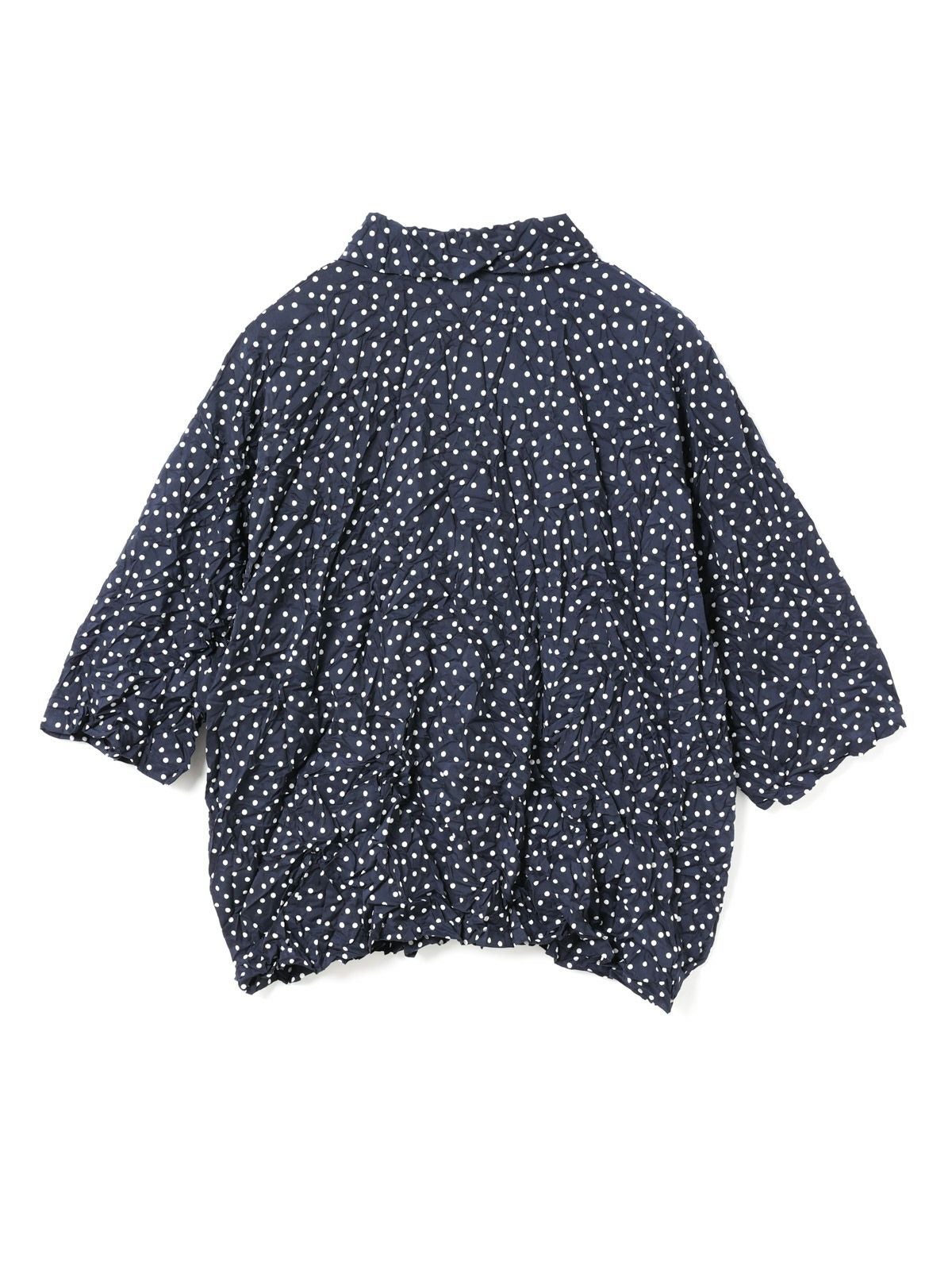 mizuiro ind ドットプリントキャッチワッシャーシャツ｜ MARcourt
