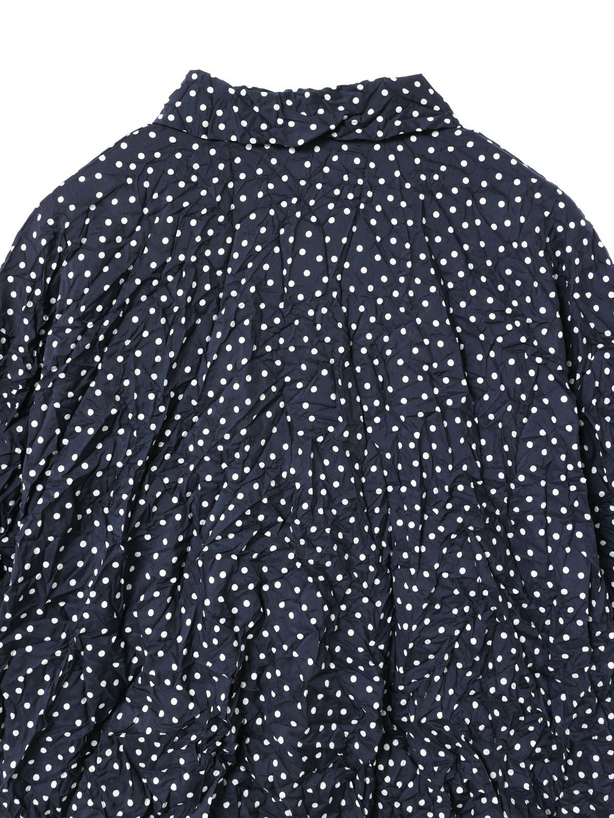 mizuiro ind ドットプリントキャッチワッシャーシャツ｜ MARcourt