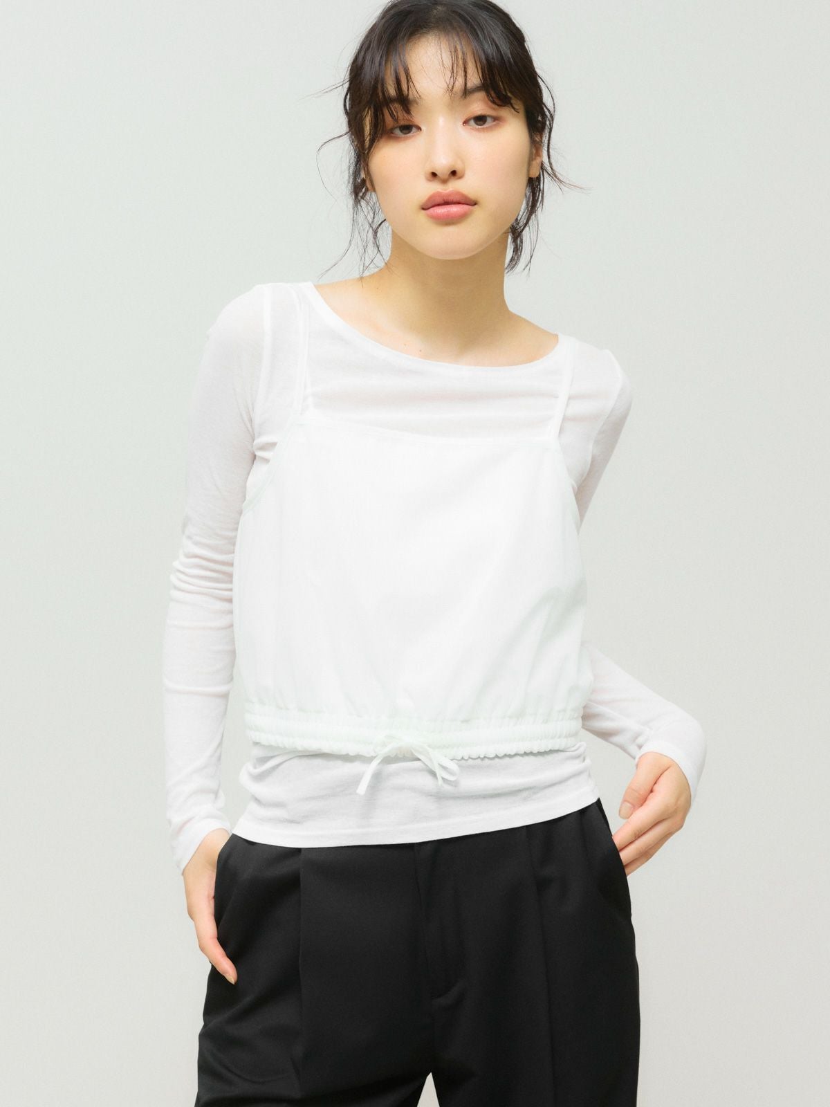 MIDIUMISOLID for Ladies キャミソールトップスアンサンブル[A