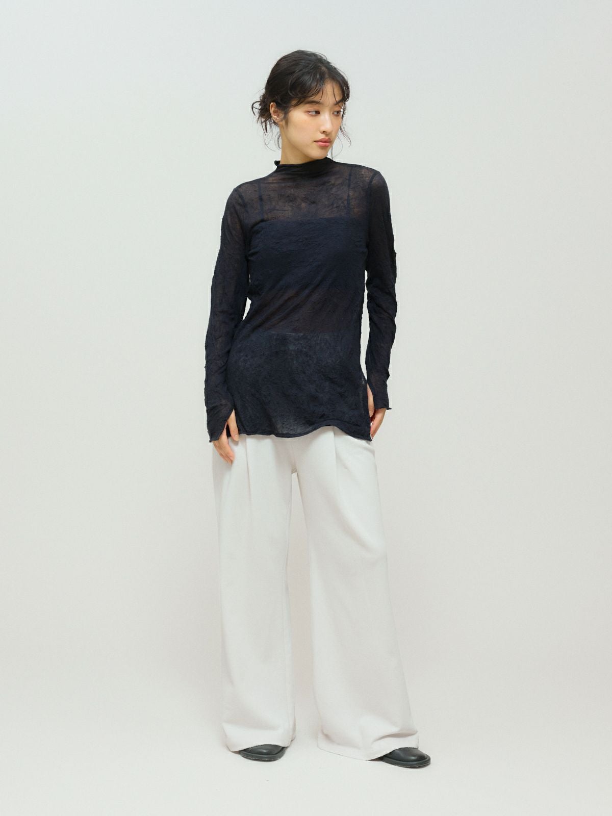 MIDIUMISOLID for Ladies スウェットタックフレアパンツ｜ MARcourt