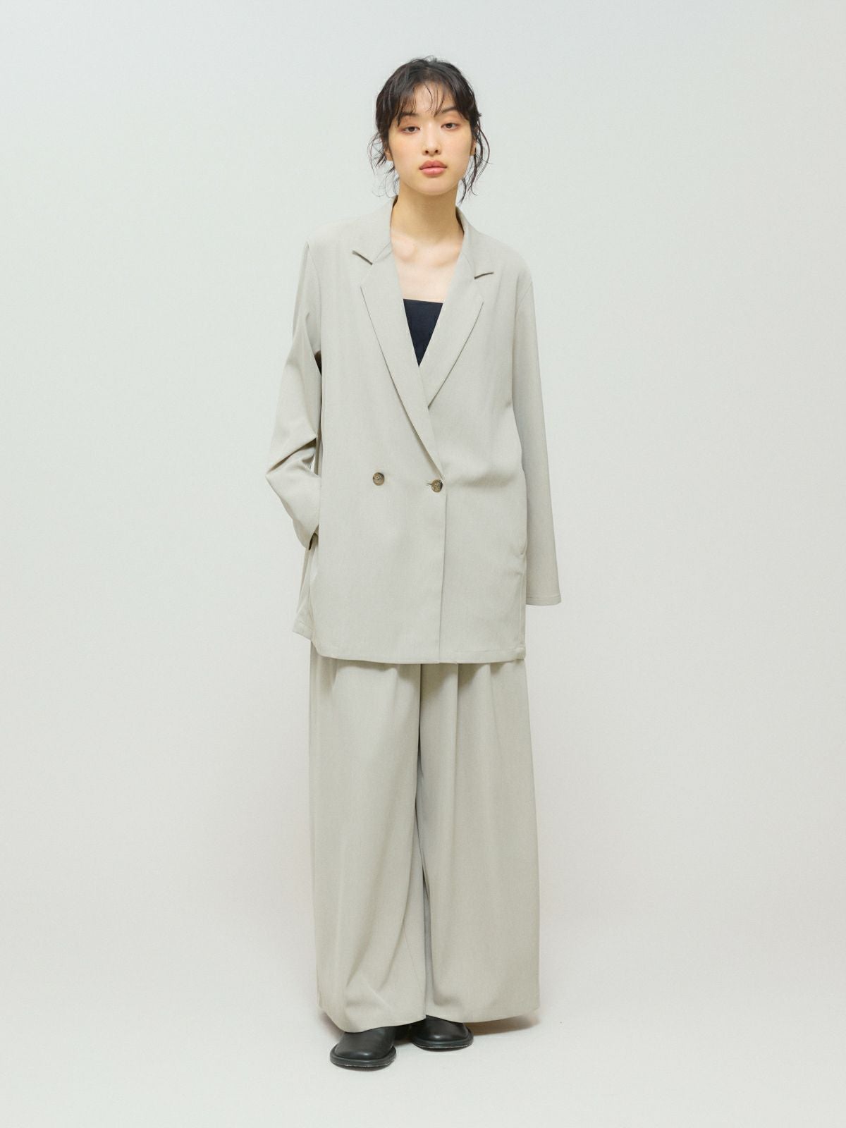 MIDIUMISOLID ライトワイドジャケット MIDIUMISOLID for Ladies ダブルブレストライトジャケット｜ MARcourt