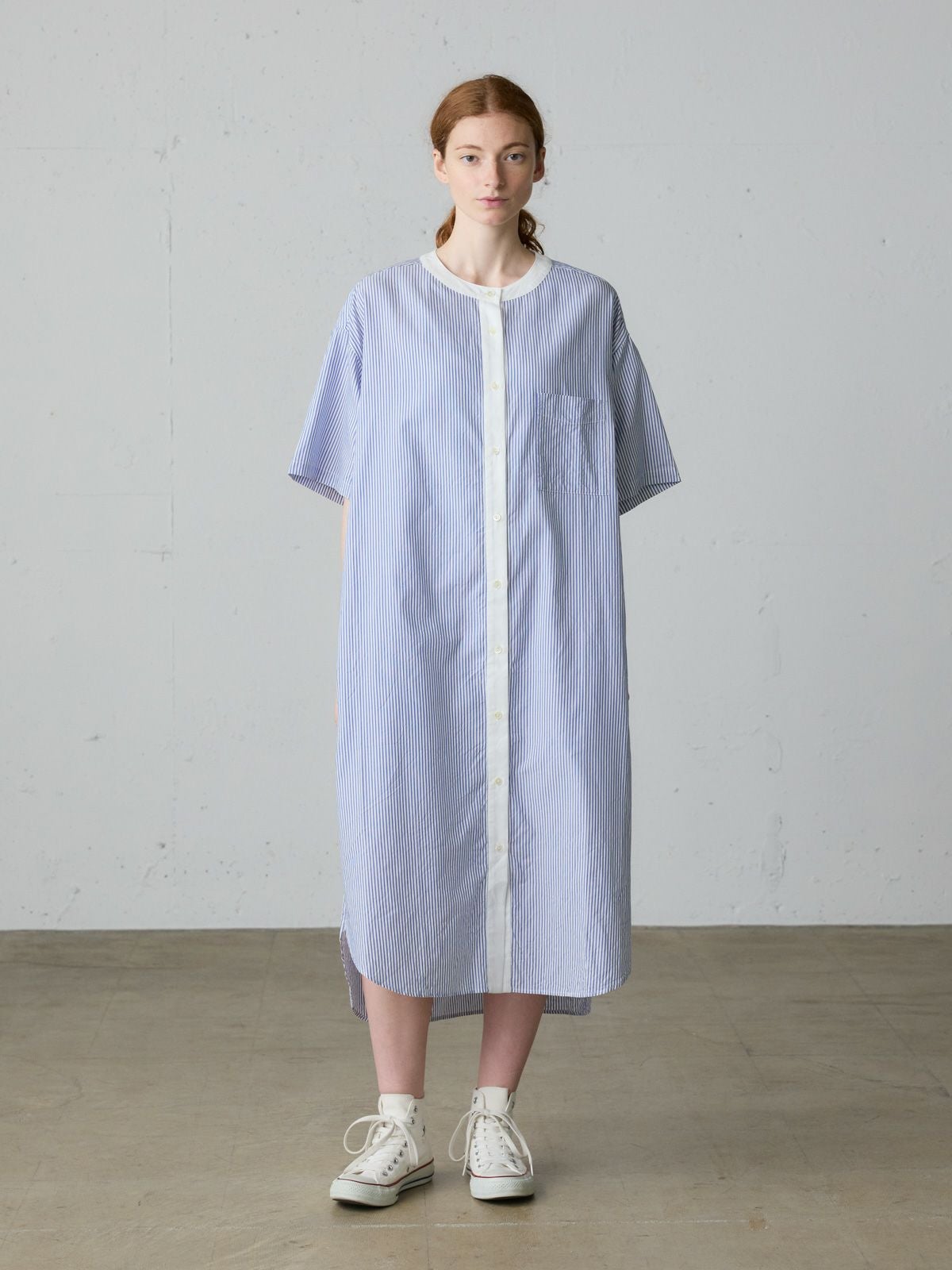 MidiUmi クレリックストライプシャツワンピース｜ MARcourt ONLINE