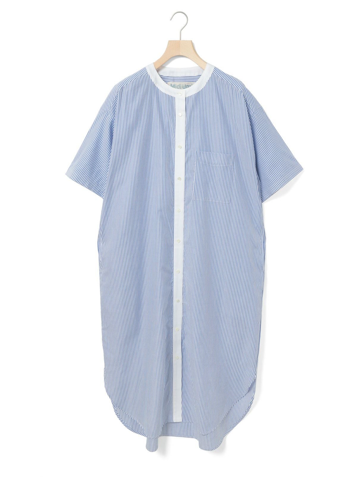 9月14日(月)正午販売終了 ]MidiUmi クレリックストライプシャツ