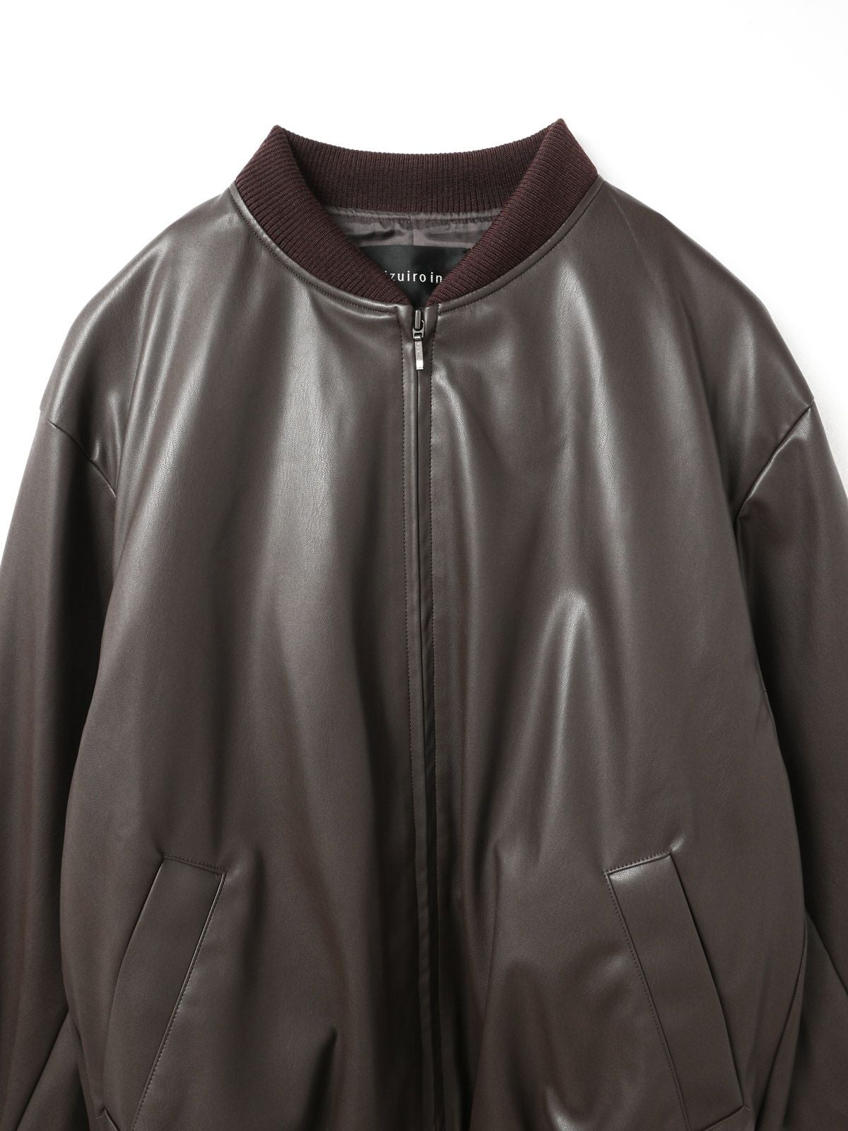mizuiro ind シンセティックレザージップブルゾン｜ MARcourt ONLINE