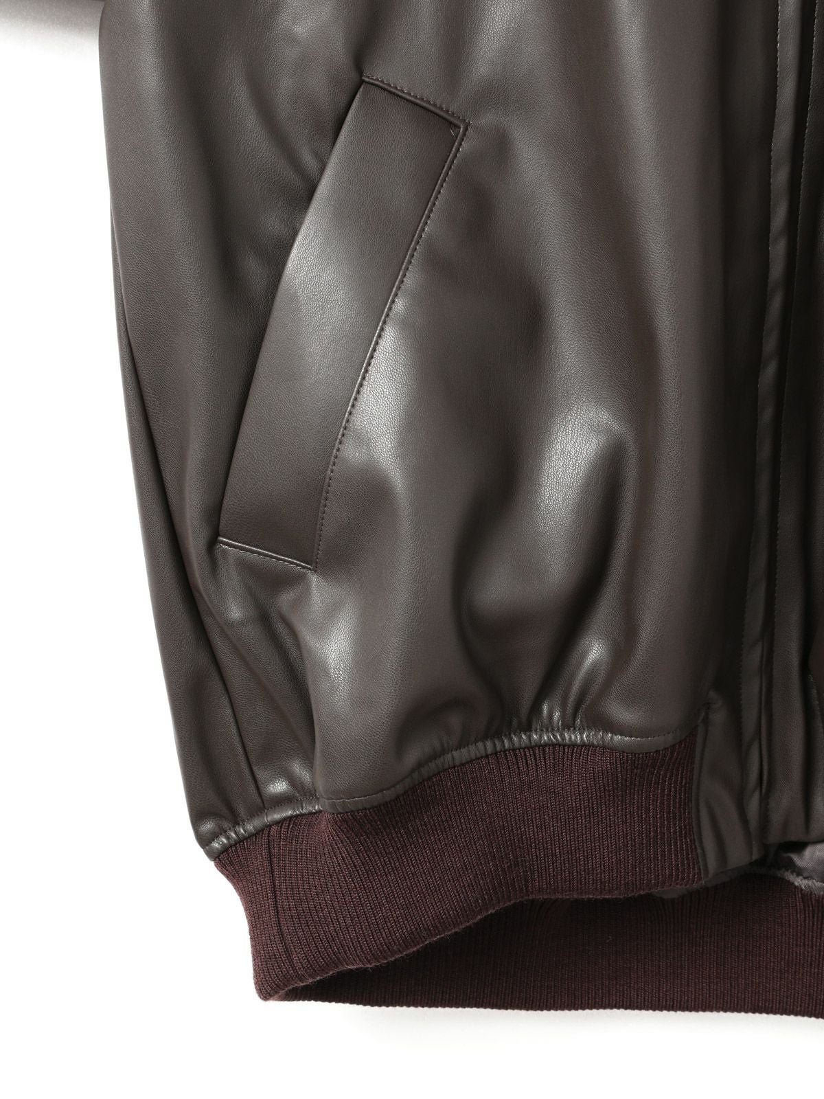 mizuiro ind シンセティックレザージップブルゾン｜ MARcourt ONLINE