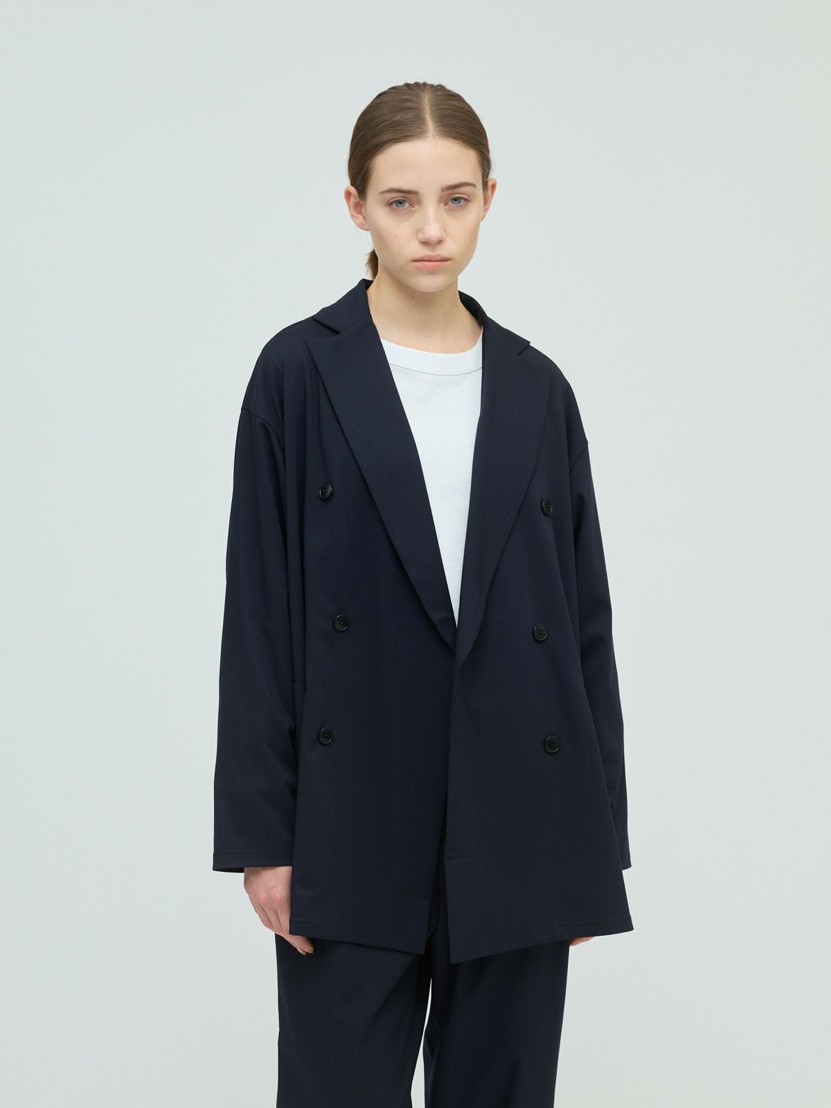 3/9(月)正午販売終了】mizuiro ind ダブルブレストシャツジャケット