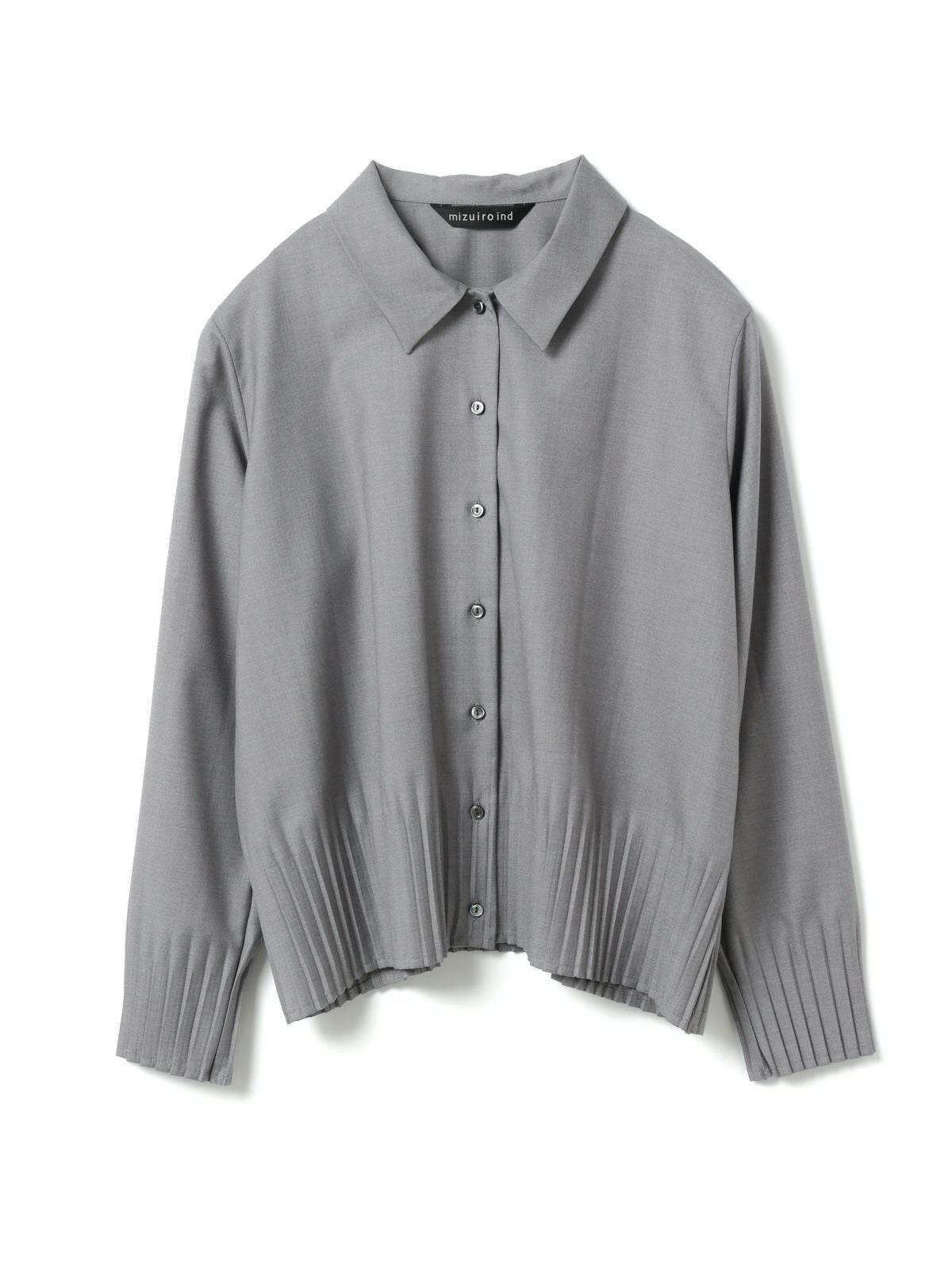 mizuiro ind プリーツヘムシャツ｜ MARcourt ONLINE STORE