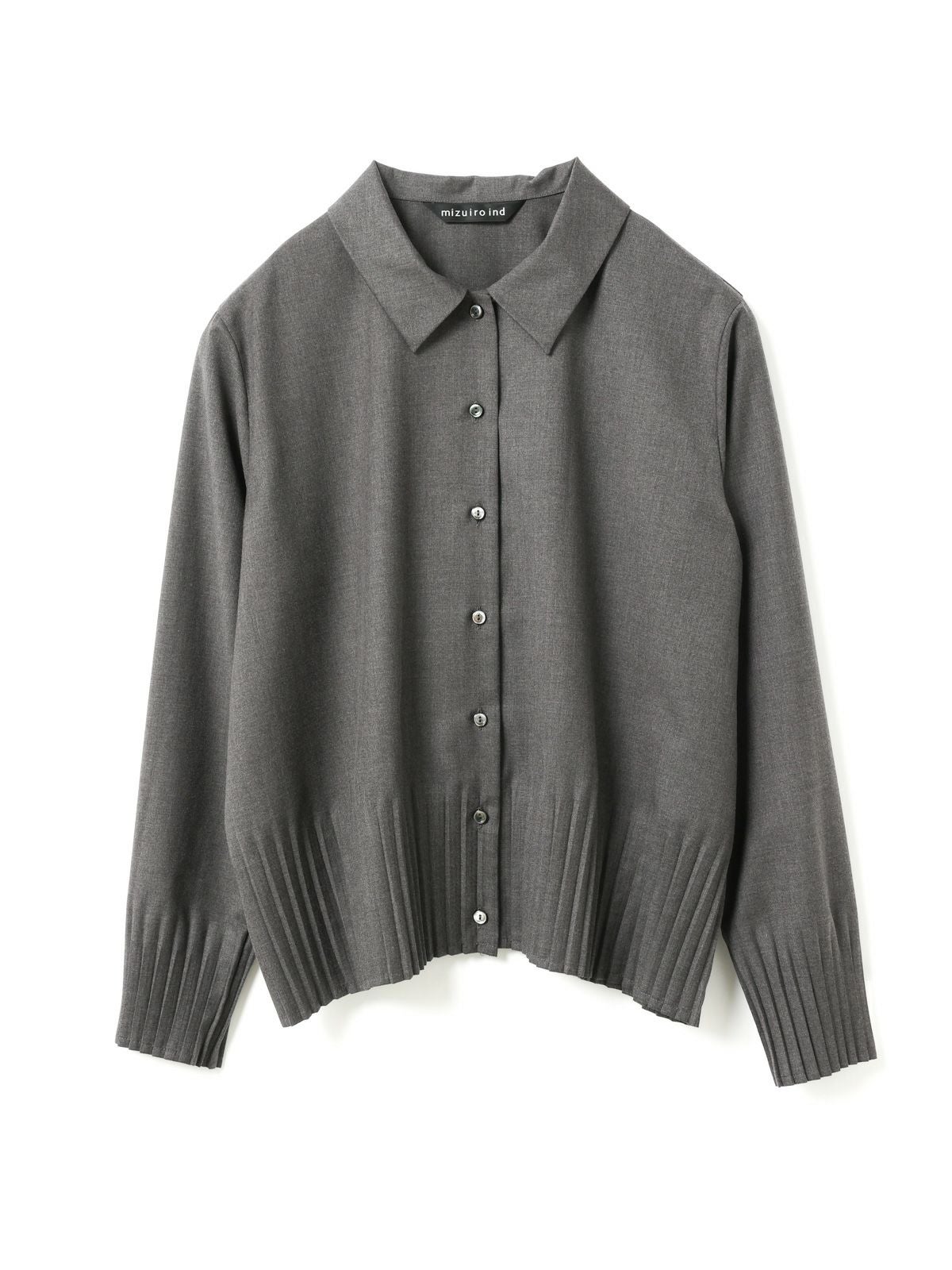 mizuiro ind プリーツヘムシャツ mizuiro ind プリーツヘムシャツ｜ MARcourt ONLINE STORE