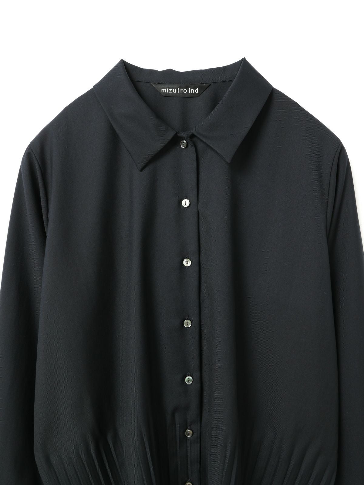 mizuiro ind プリーツヘムシャツ｜ MARcourt ONLINE STORE