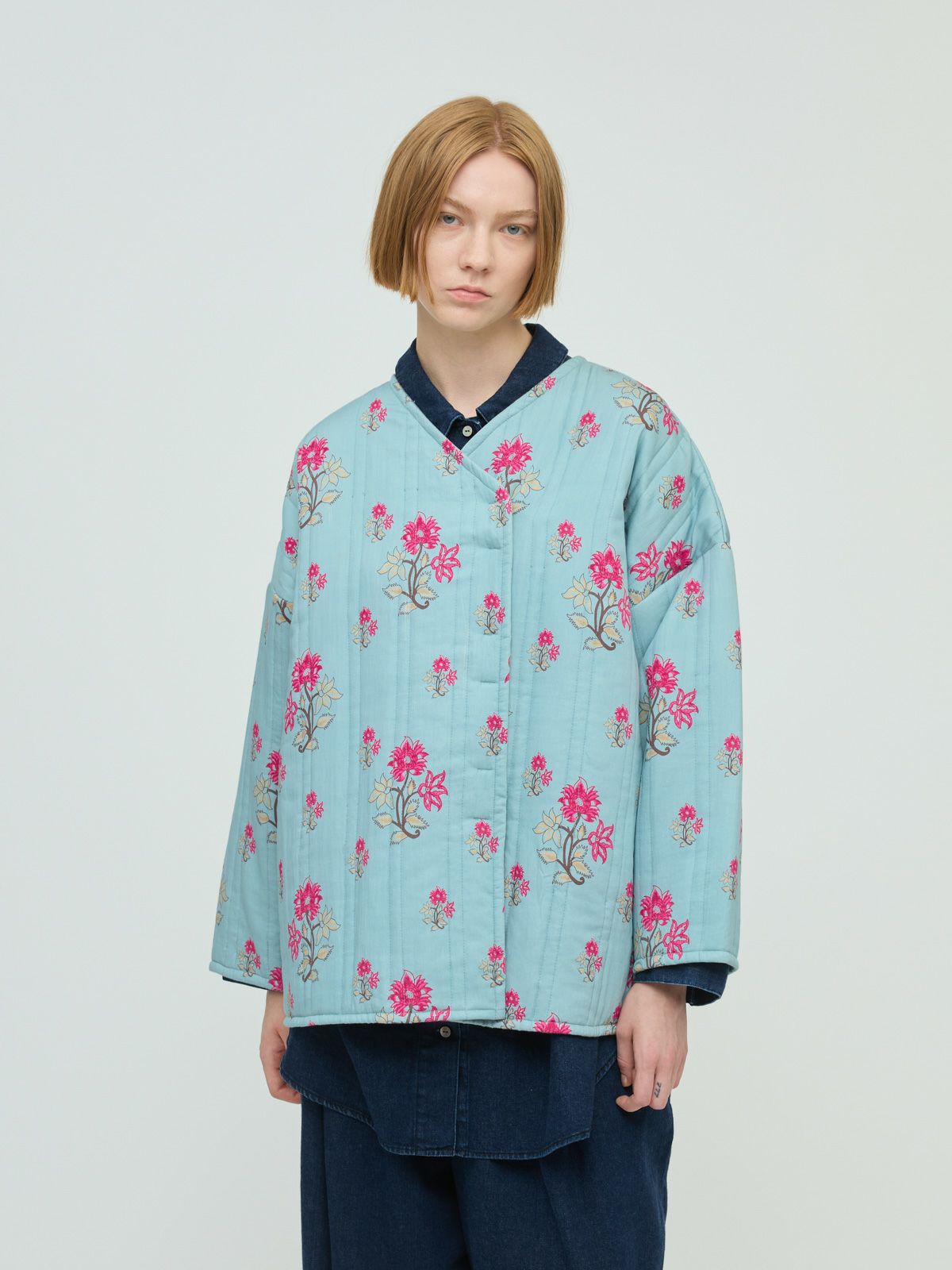 mizuiro ind 2WAYプリントキルティングベスト｜ MARcourt ONLINE STORE