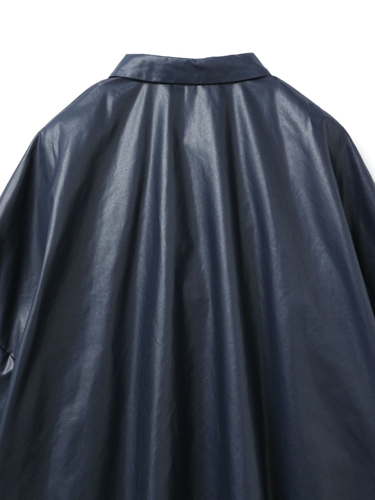 mizuiro ind グロッシーワイドハーフスリーブシャツワンピース