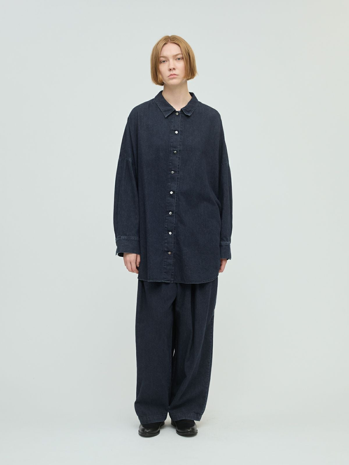 mizuiro ind デニムタックワイドパンツ｜ MARcourt ONLINE STORE