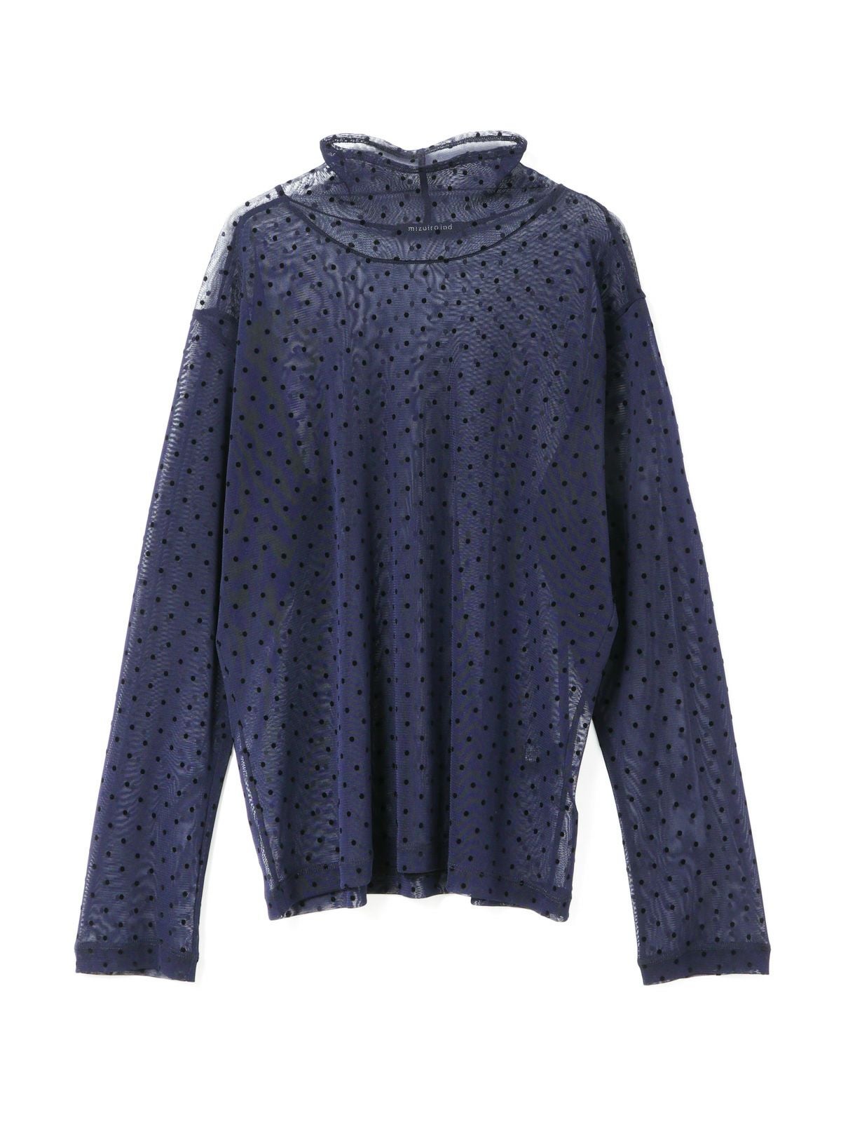 mizuiro ind メッシュドットハイネックプルオーバー｜ MARcourt ONLINE