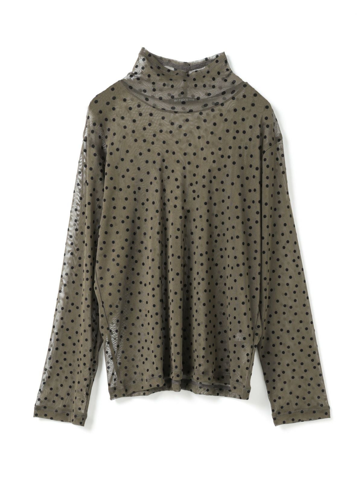 mizuiro ind メッシュドットハイネックプルオーバー｜ MARcourt ONLINE
