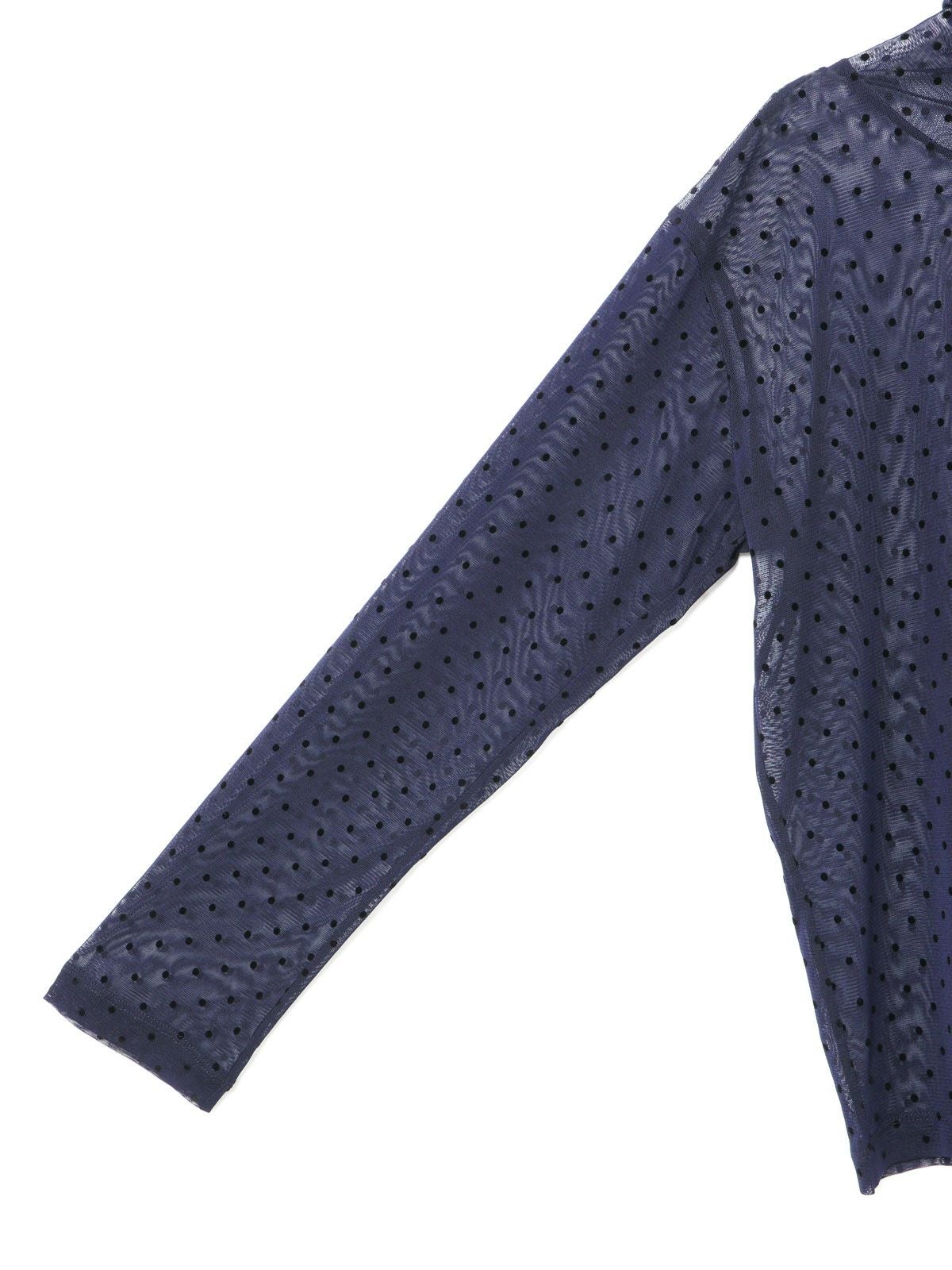 mizuiro ind メッシュドットハイネックプルオーバー｜ MARcourt ONLINE