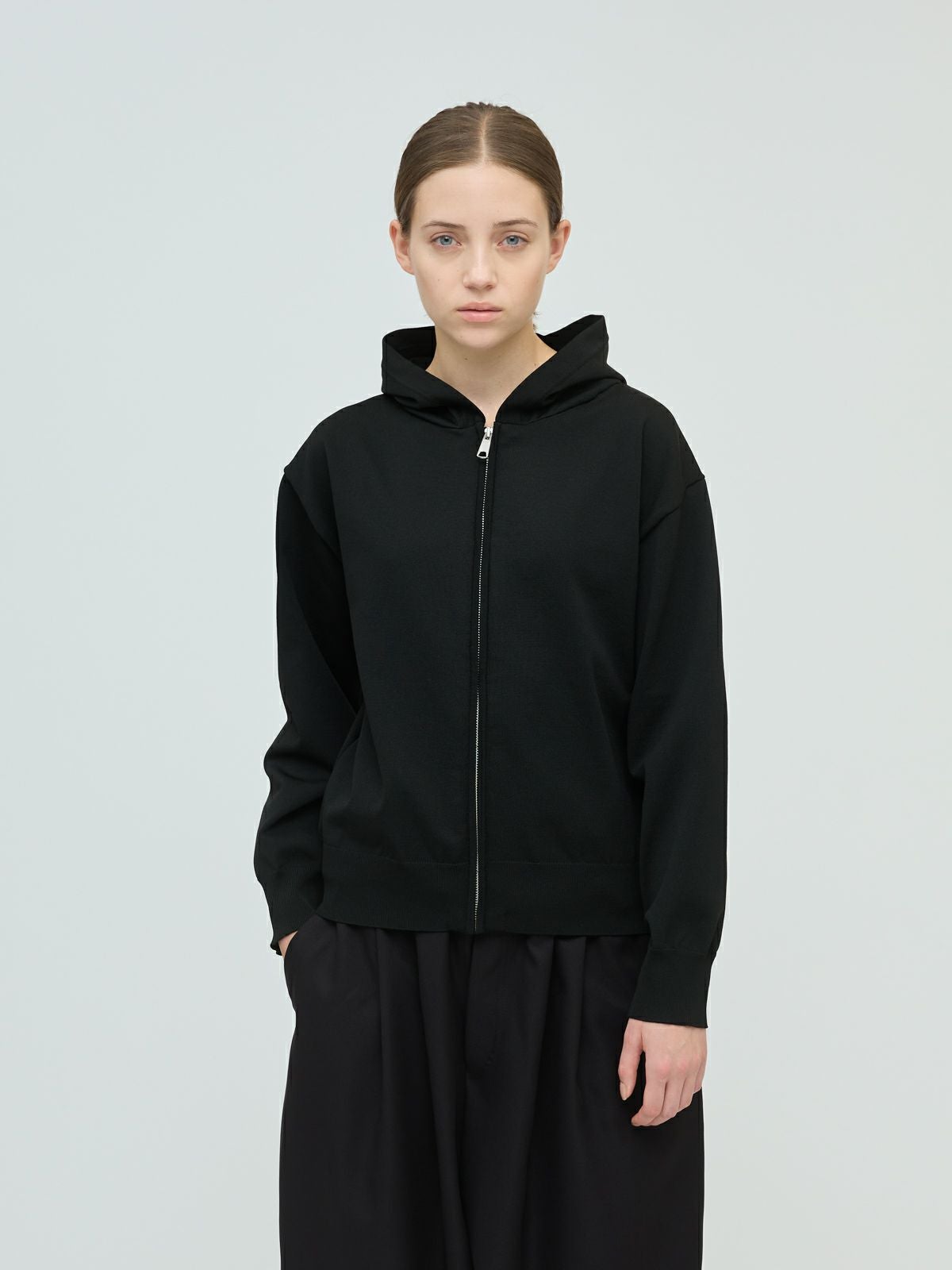 mizuiro ind ジップフードニットプルオーバー｜ MARcourt ONLINE STORE